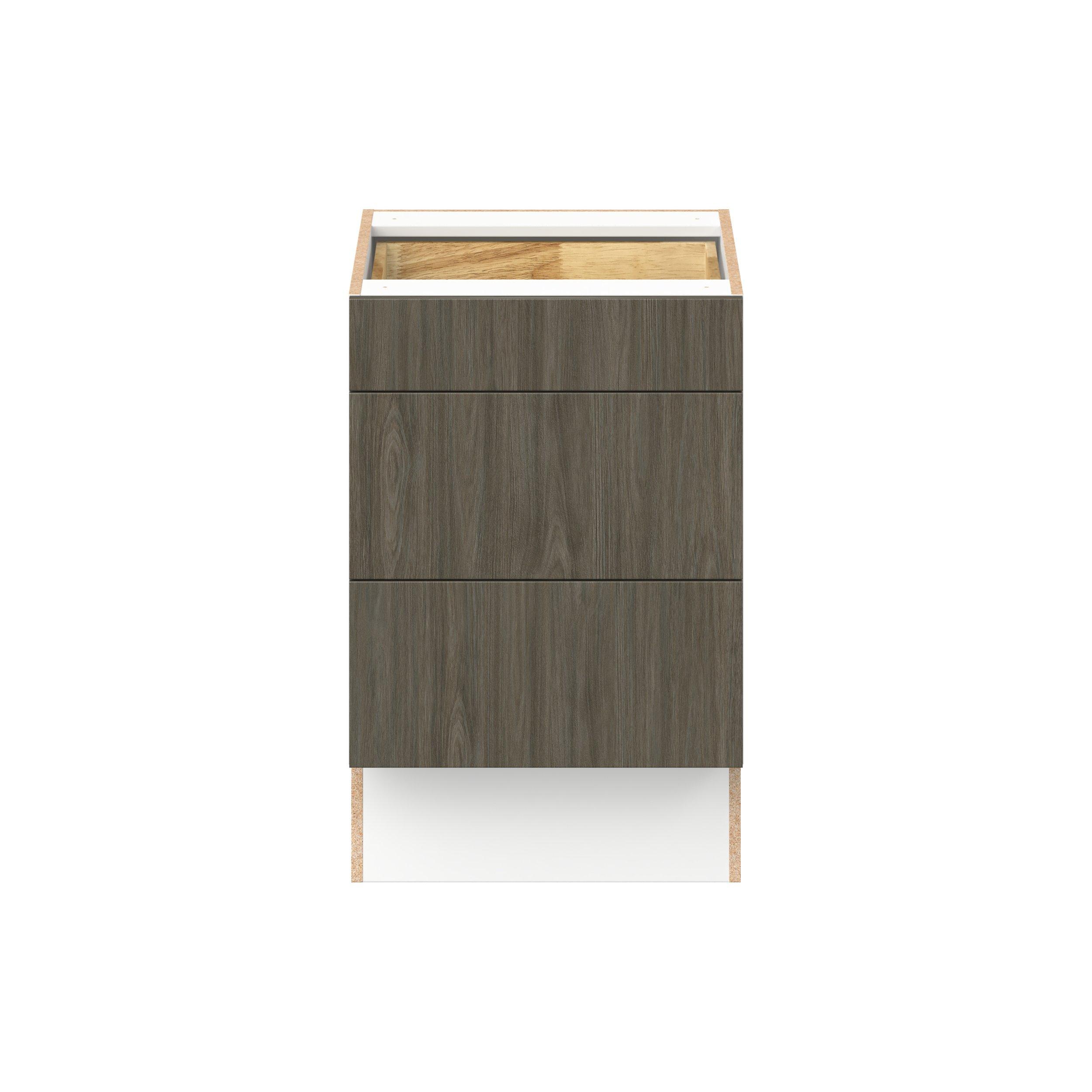 Glenwood 21 in. Burnt Walnut Drawer Base Cabinet - ADA