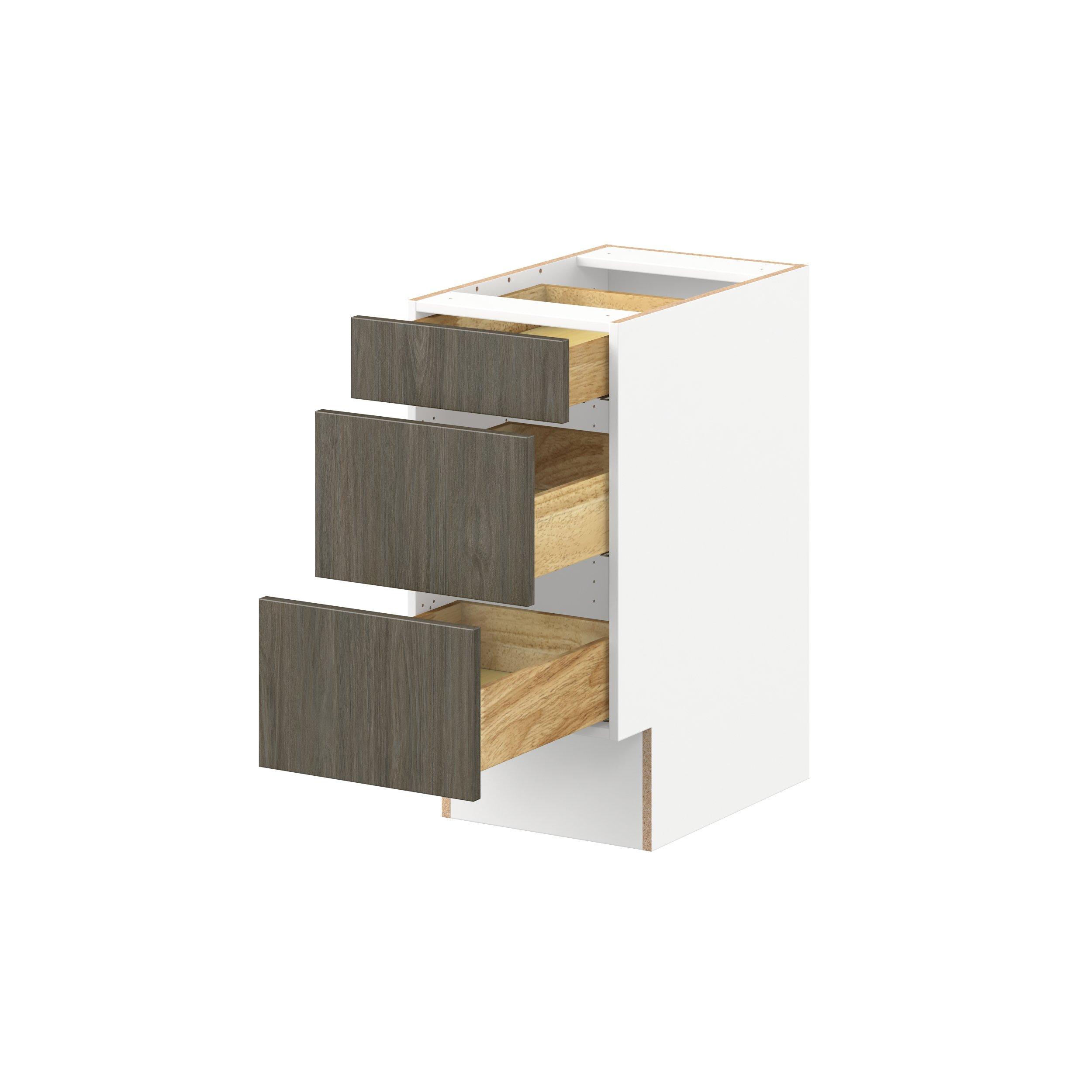 Glenwood 15 in. Burnt Walnut Drawer Base Cabinet - ADA