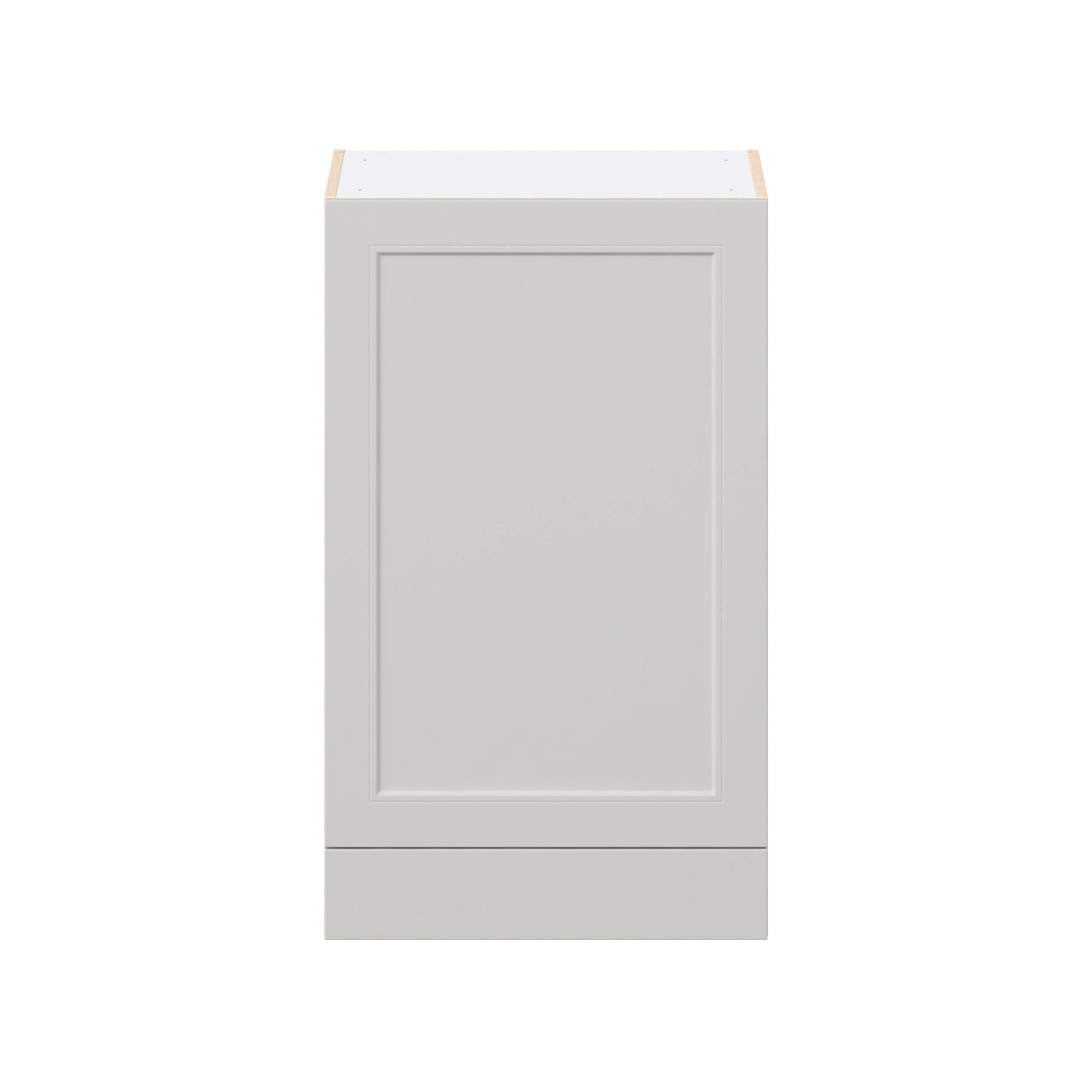 Lenox 24 in. Painted Light Gray Door and Drawer Wall Cabinet