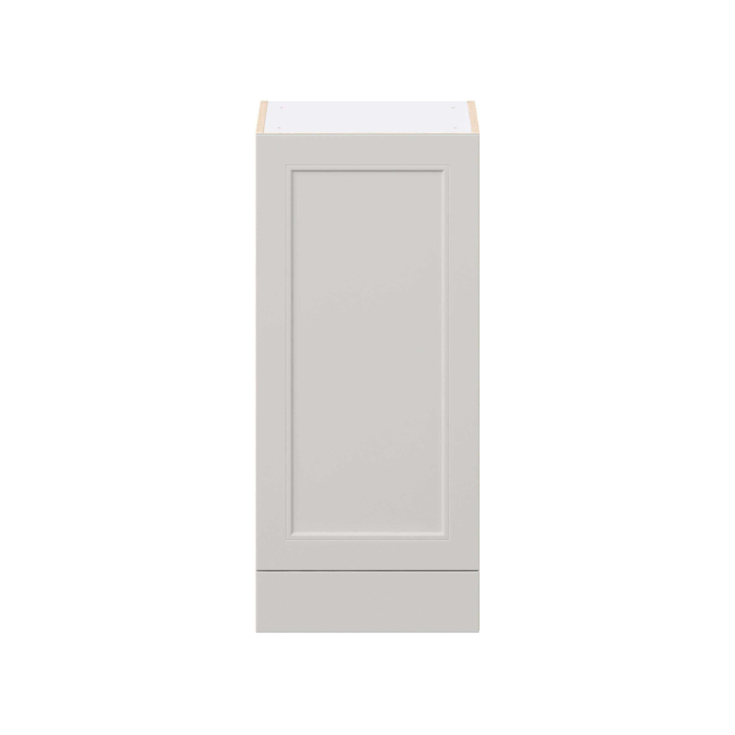 Lenox 18 in. Painted Light Gray Door and Drawer Wall Cabinet