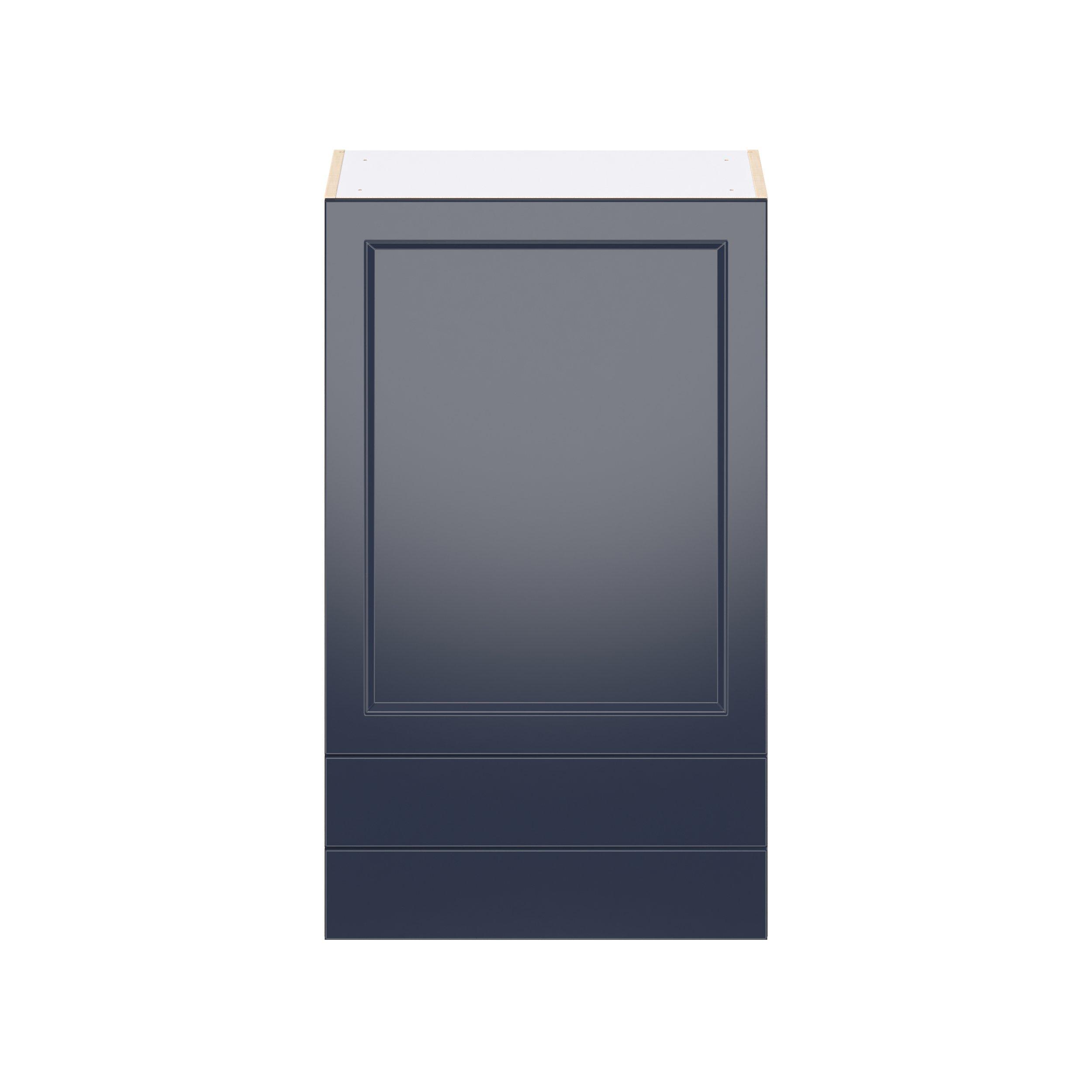 Peachtree 24 in. Painted Midnight Blue Door and Drawer Wall Cabinet