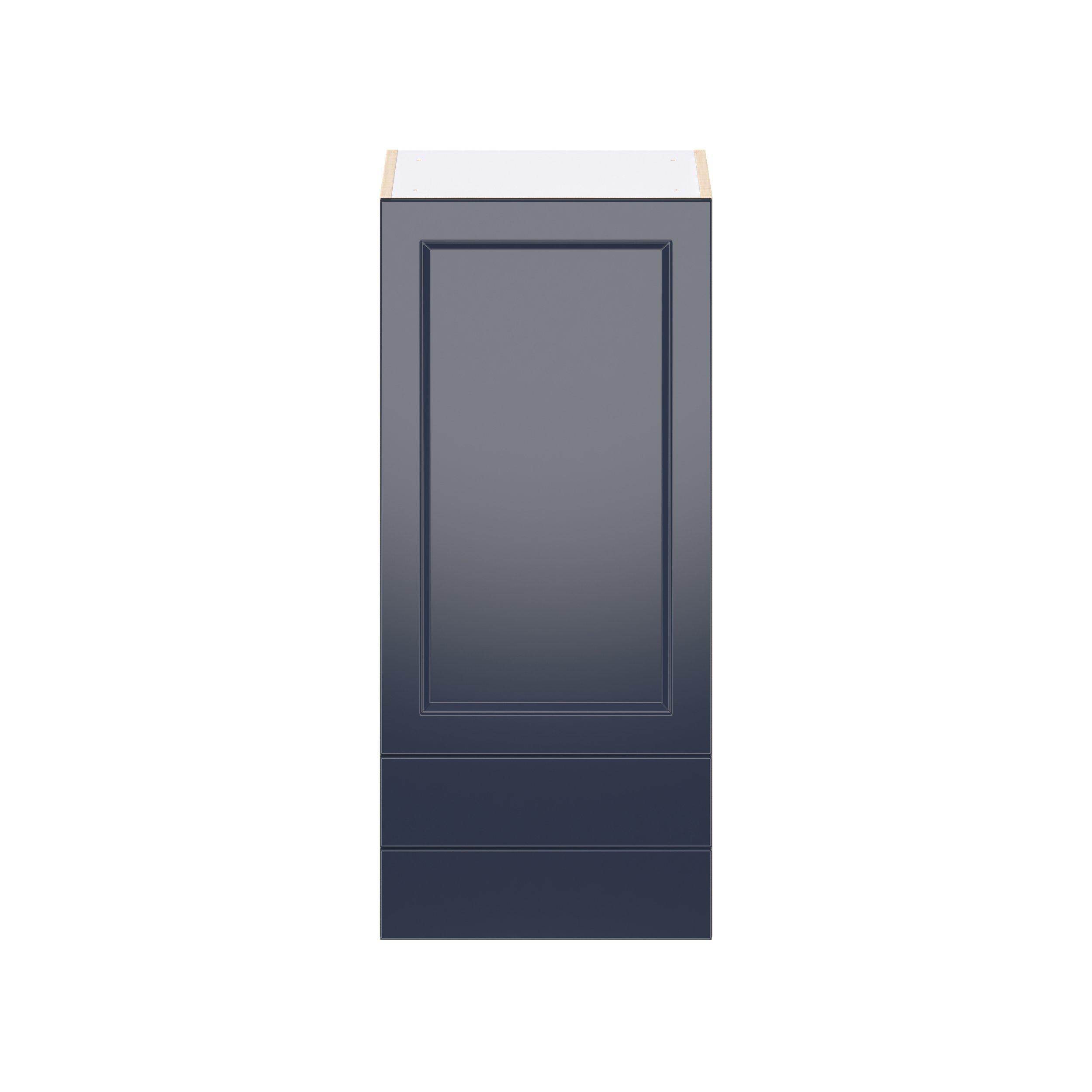 Peachtree 18 in. Painted Midnight Blue Door and Drawer Wall Cabinet