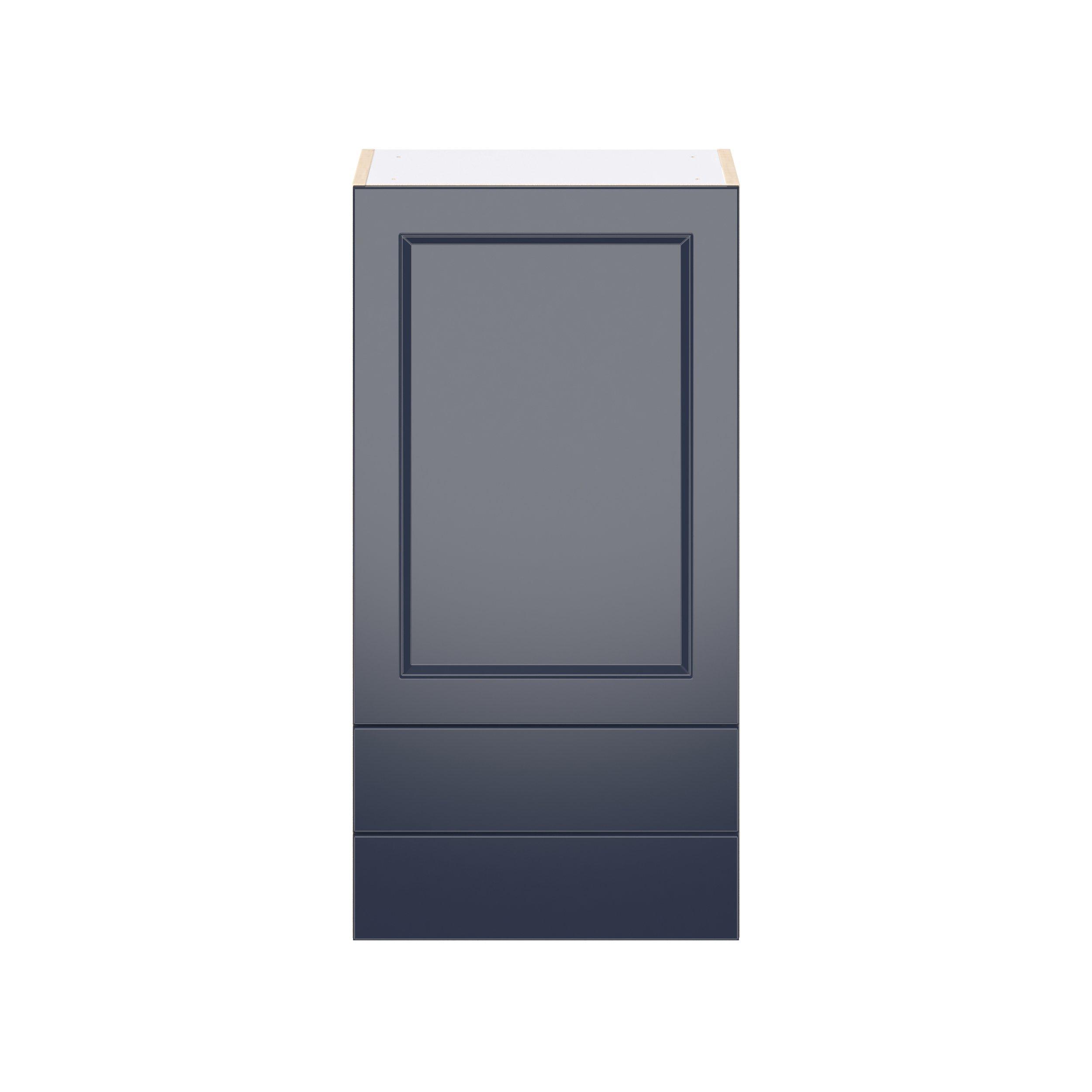 Peachtree 18 in. Painted Midnight Blue Door and Drawer Wall Cabinet