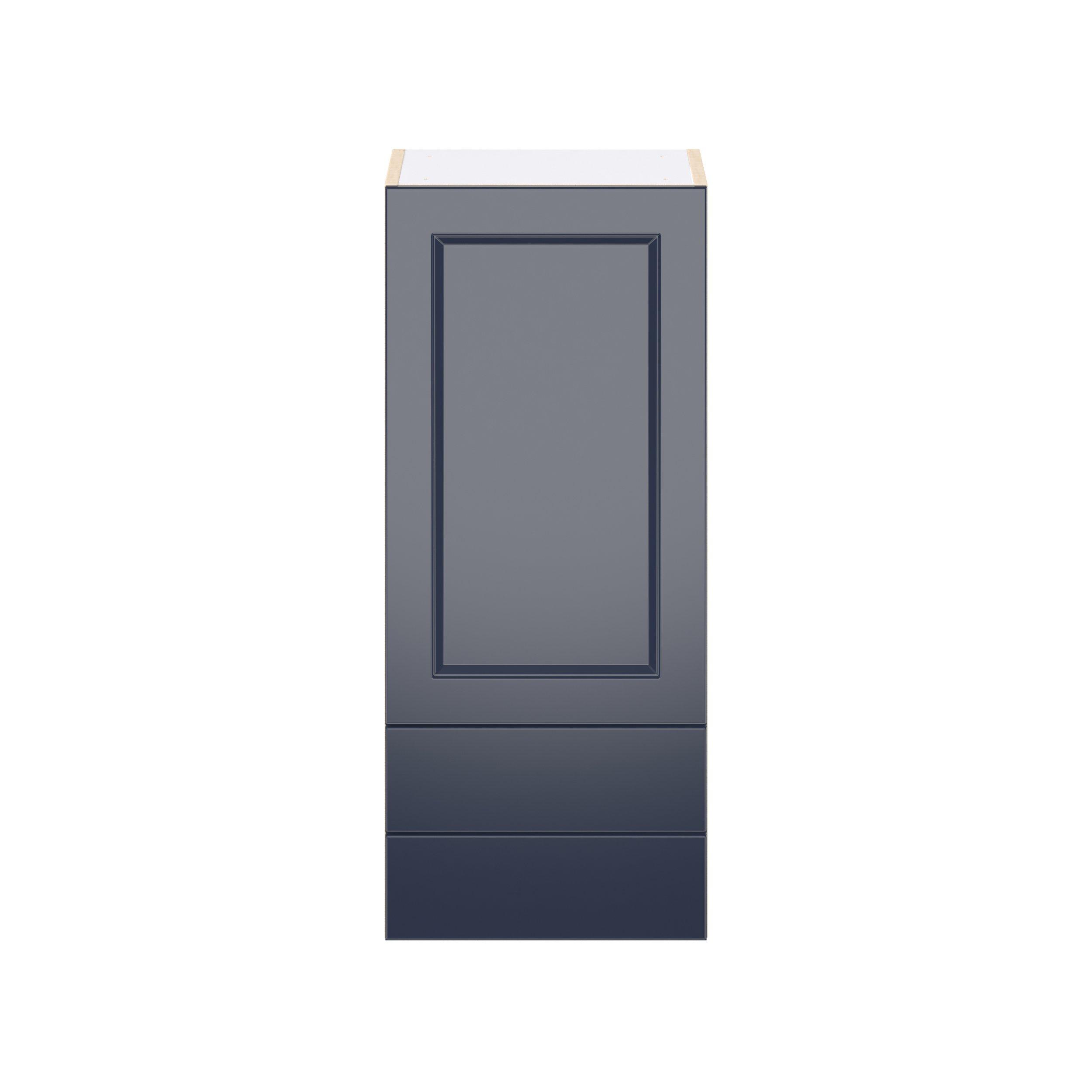 Peachtree 15 in. Painted Midnight Blue Door and Drawer Wall Cabinet