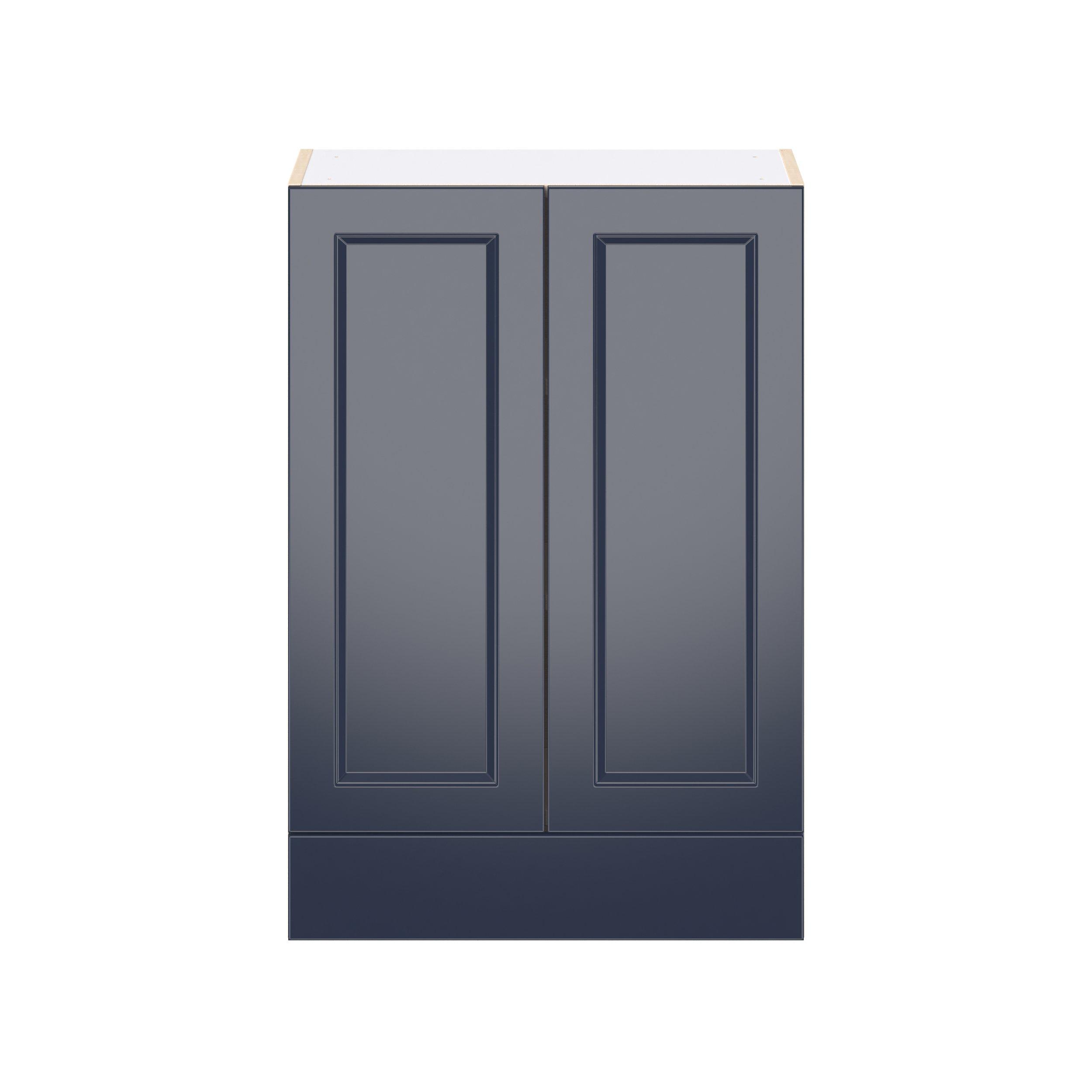 Peachtree 24 in. Painted Midnight Blue Door and Drawer Wall Cabinet