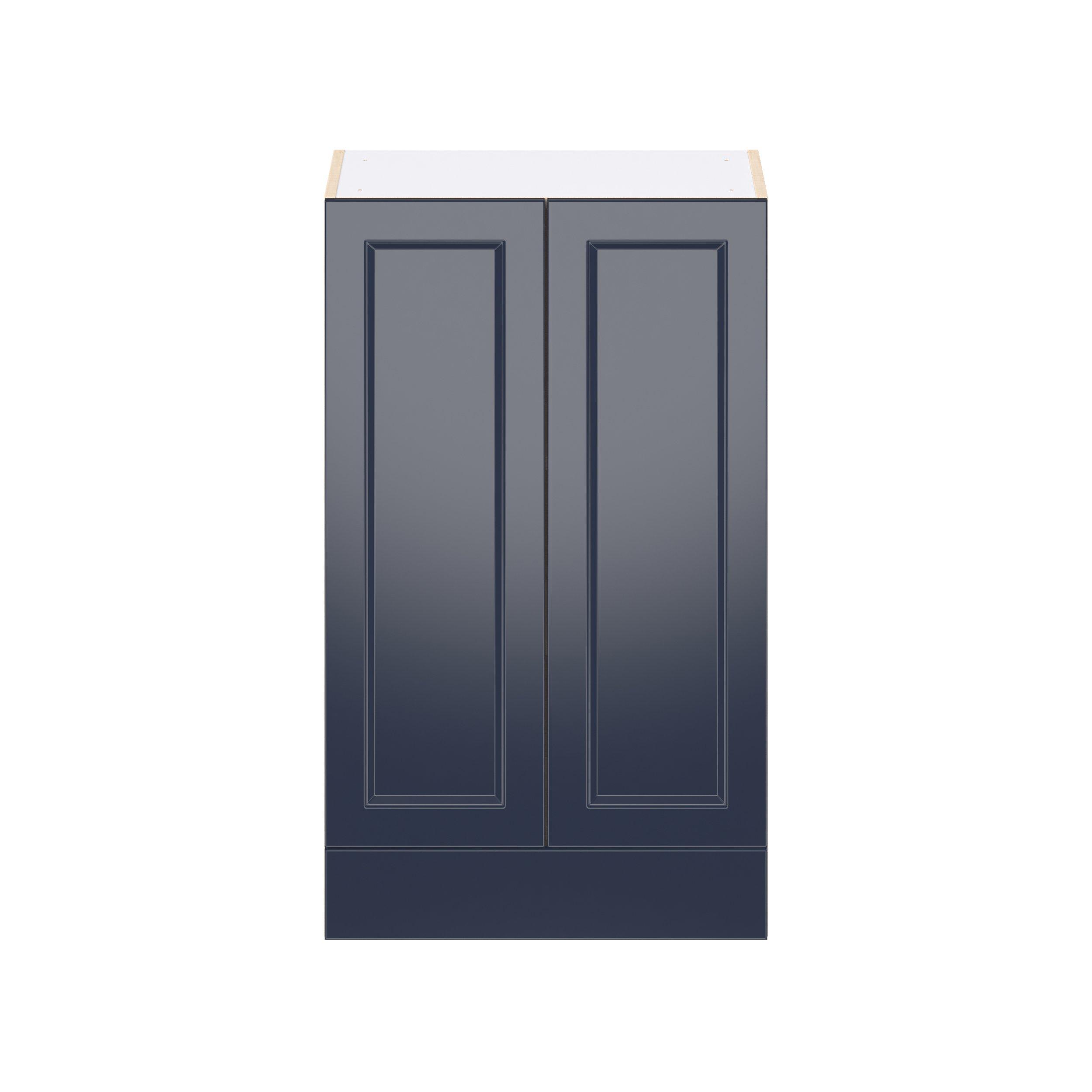 Peachtree 24 in. Painted Midnight Blue Door and Drawer Wall Cabinet