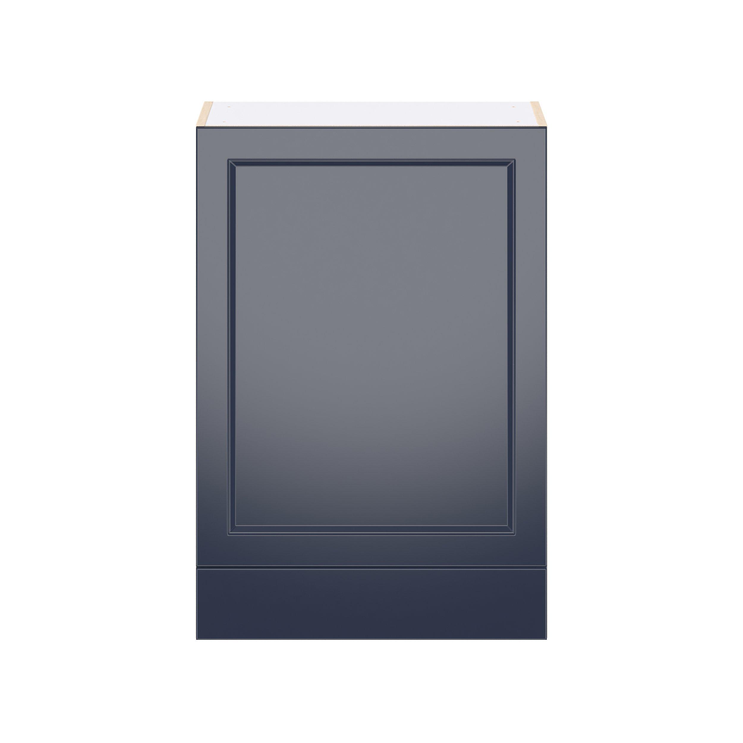 Peachtree 24 in. Painted Midnight Blue Door and Drawer Wall Cabinet