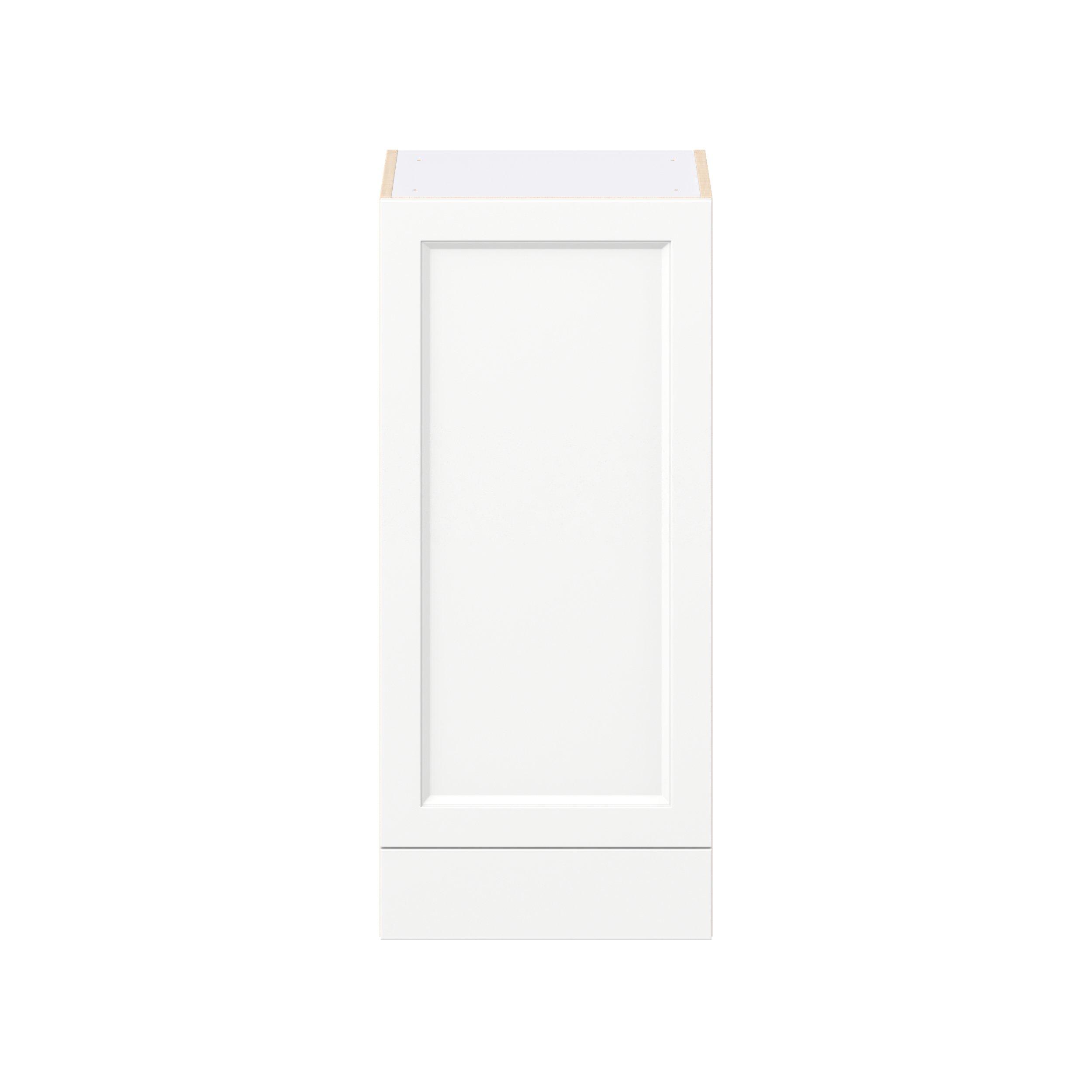 Peachtree 18 in. Painted Bright White Door and Drawer Wall Cabinet