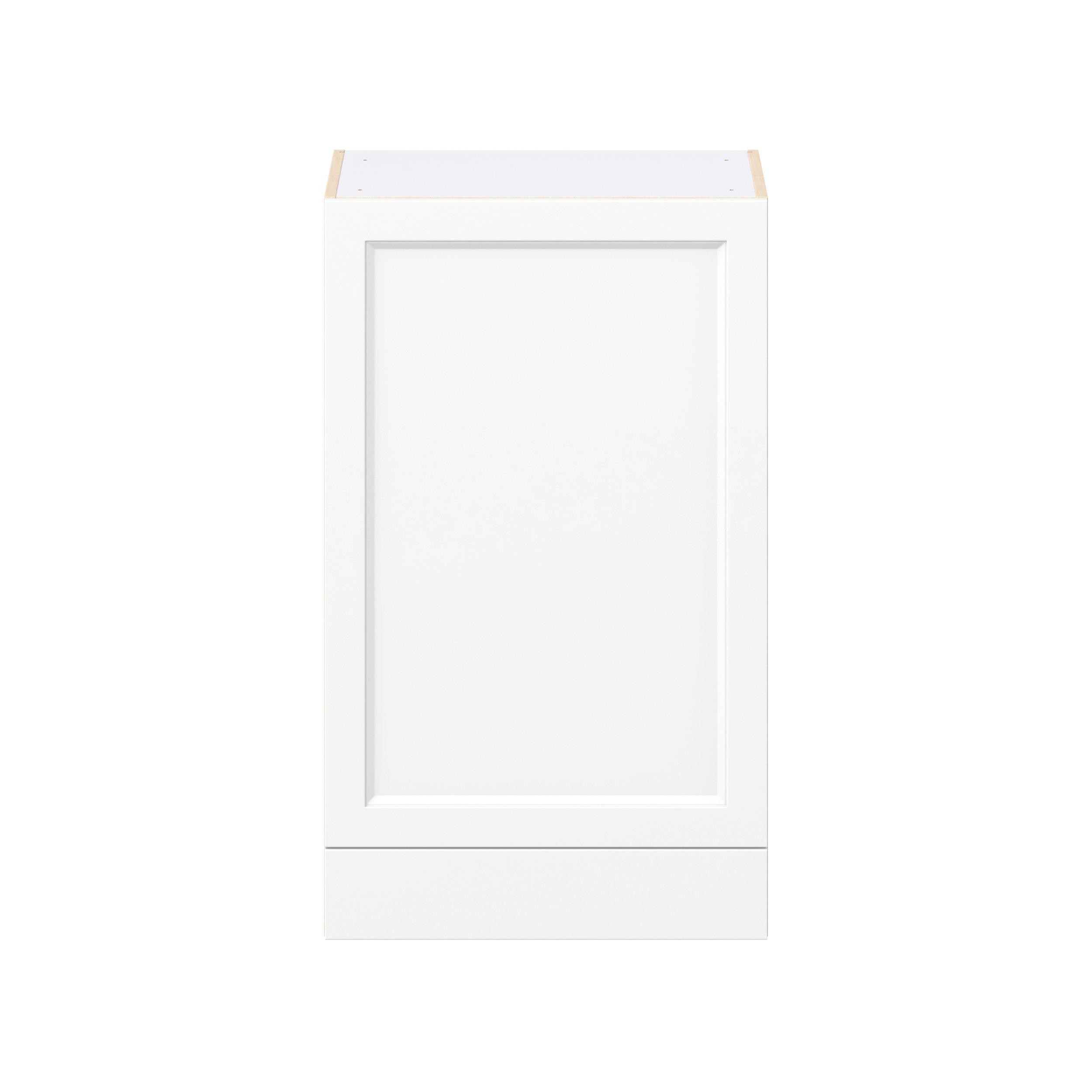Peachtree 24 in. Painted Bright White Door and Drawer Wall Cabinet