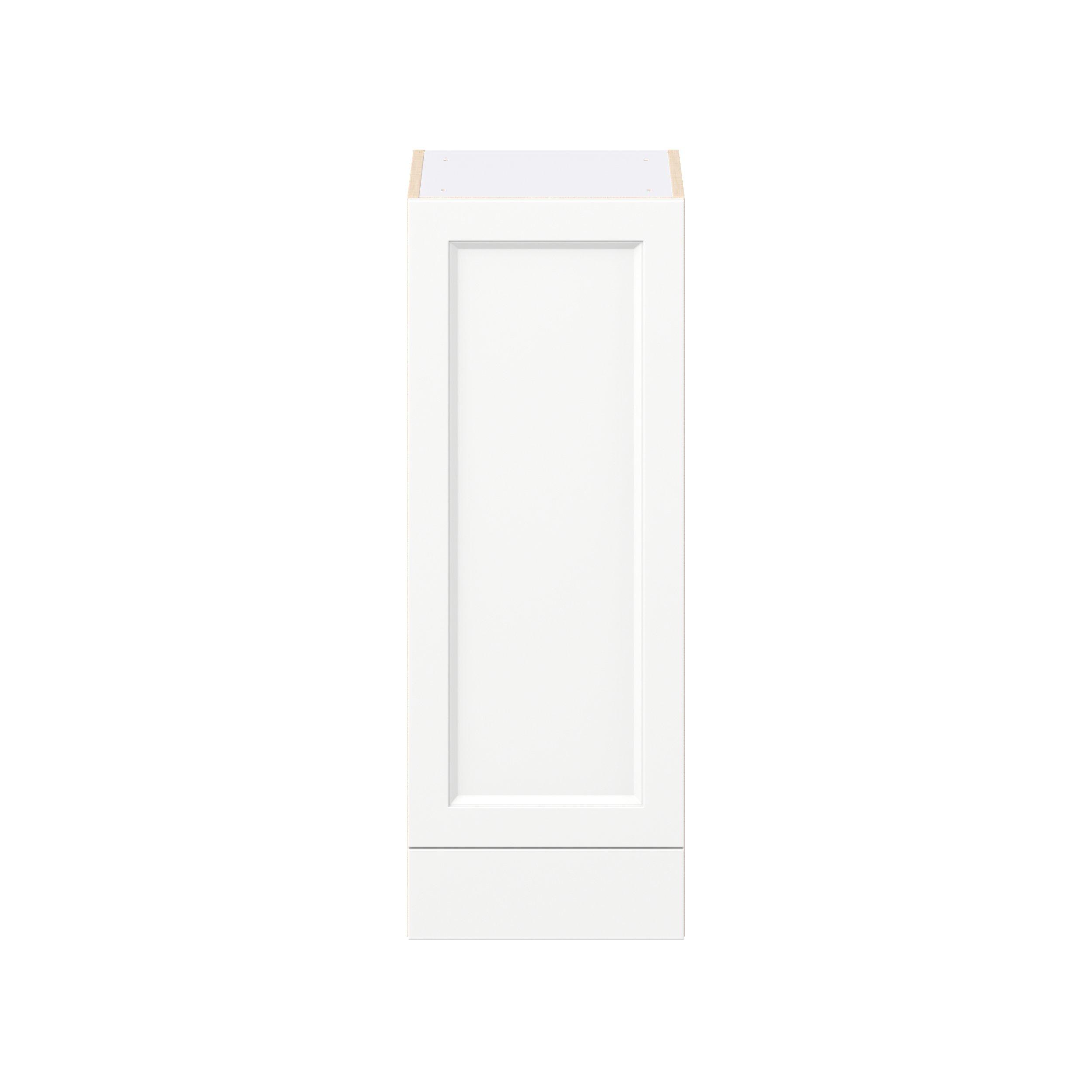Peachtree 15 in. Painted Bright White Door and Drawer Wall Cabinet