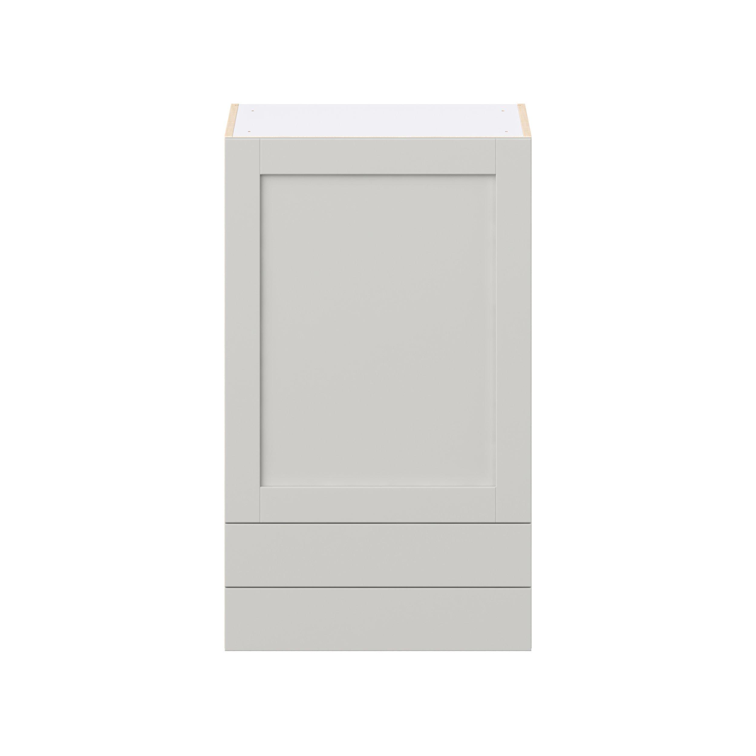 Summerhill 24 in. Light Gray Door and Drawer Wall Cabinet