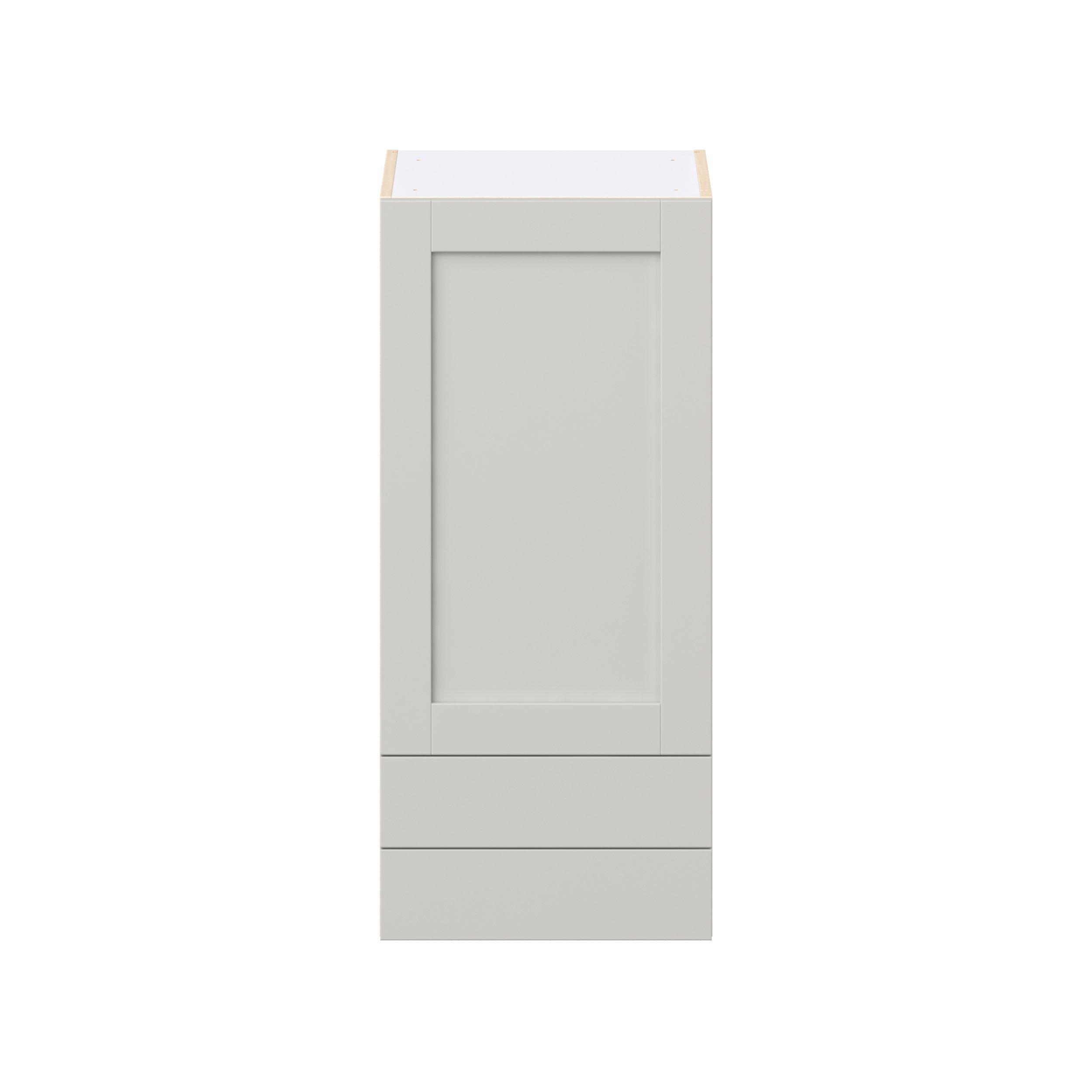 Summerhill 18 in. Light Gray Door and Drawer Wall Cabinet
