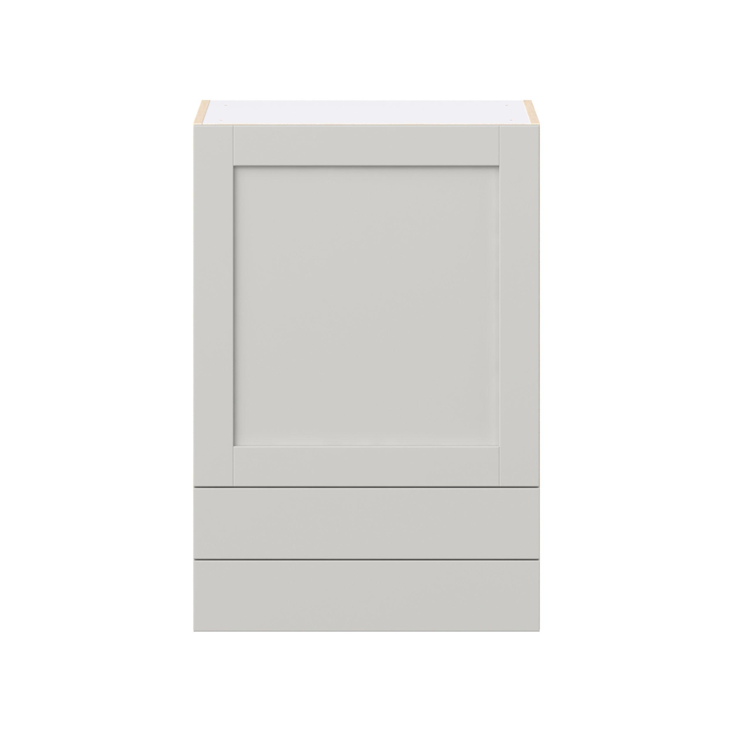 Summerhill 24 in. Light Gray Door and Drawer Wall Cabinet