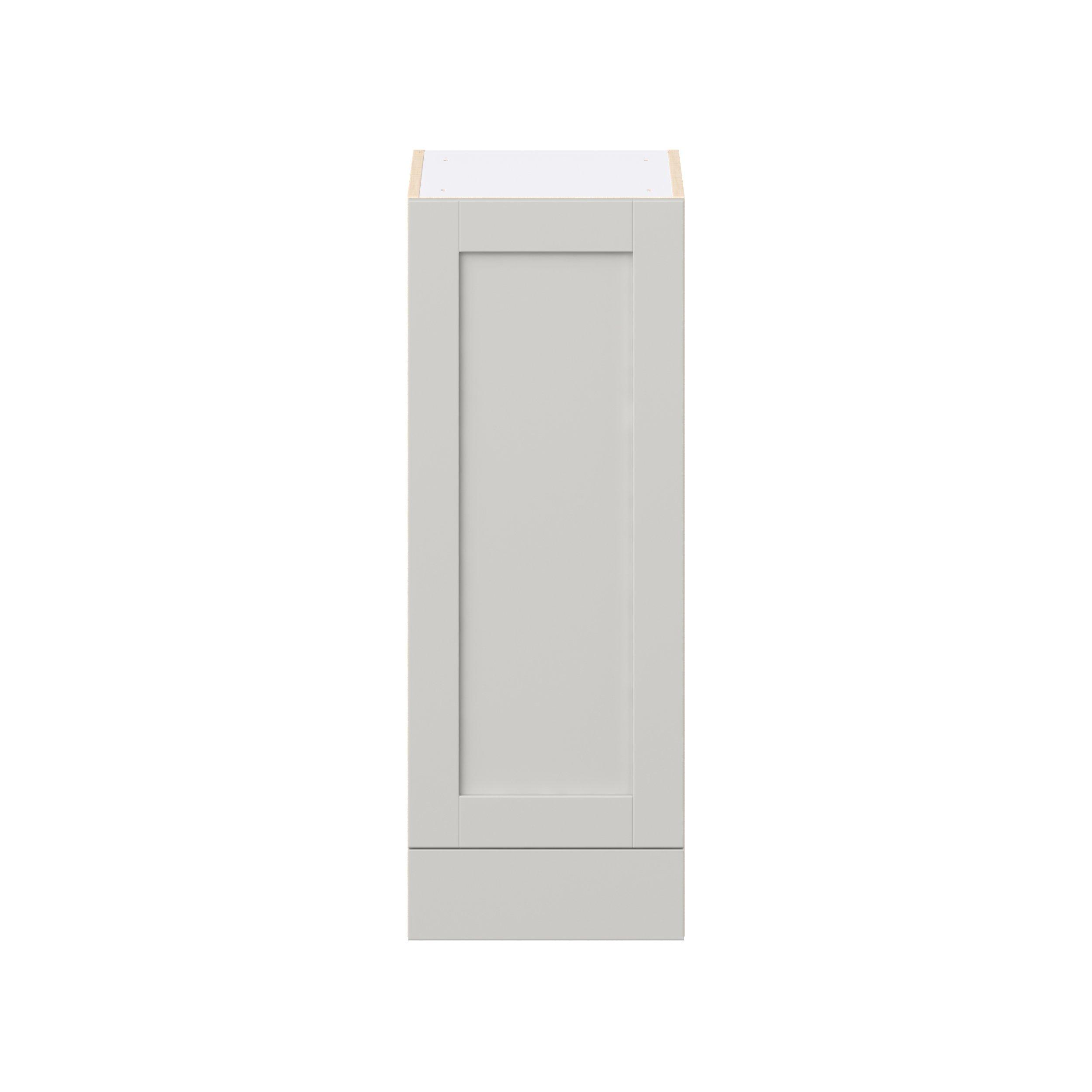 Summerhill 15 in. Light Gray Door and Drawer Wall Cabinet