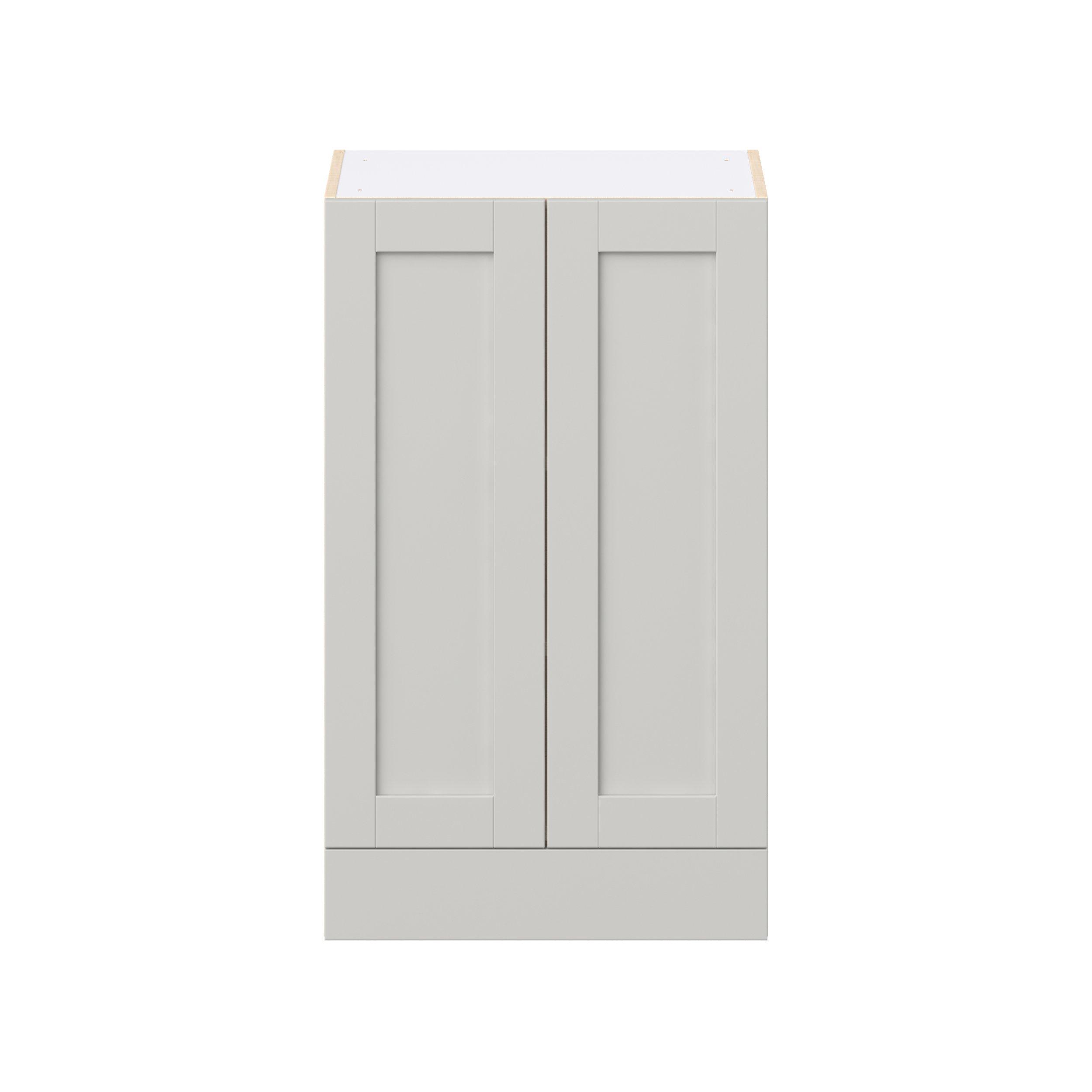 Summerhill 24 in. Light Gray Door and Drawer Wall Cabinet
