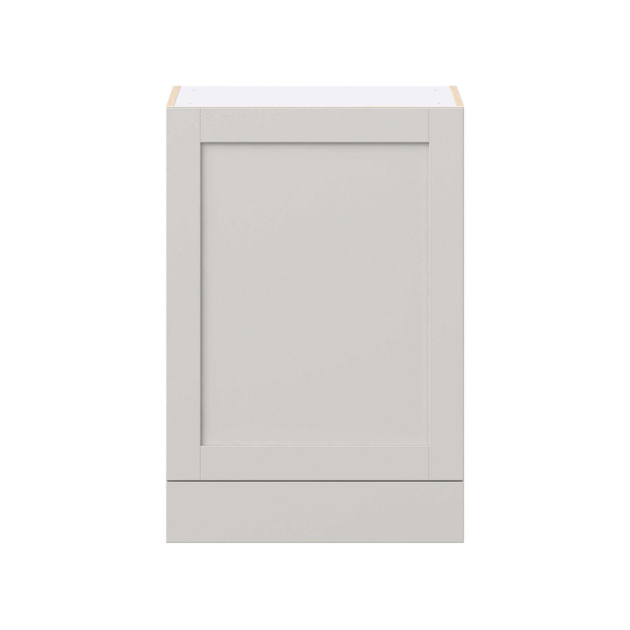 Summerhill 24 in. Light Gray Door and Drawer Wall Cabinet