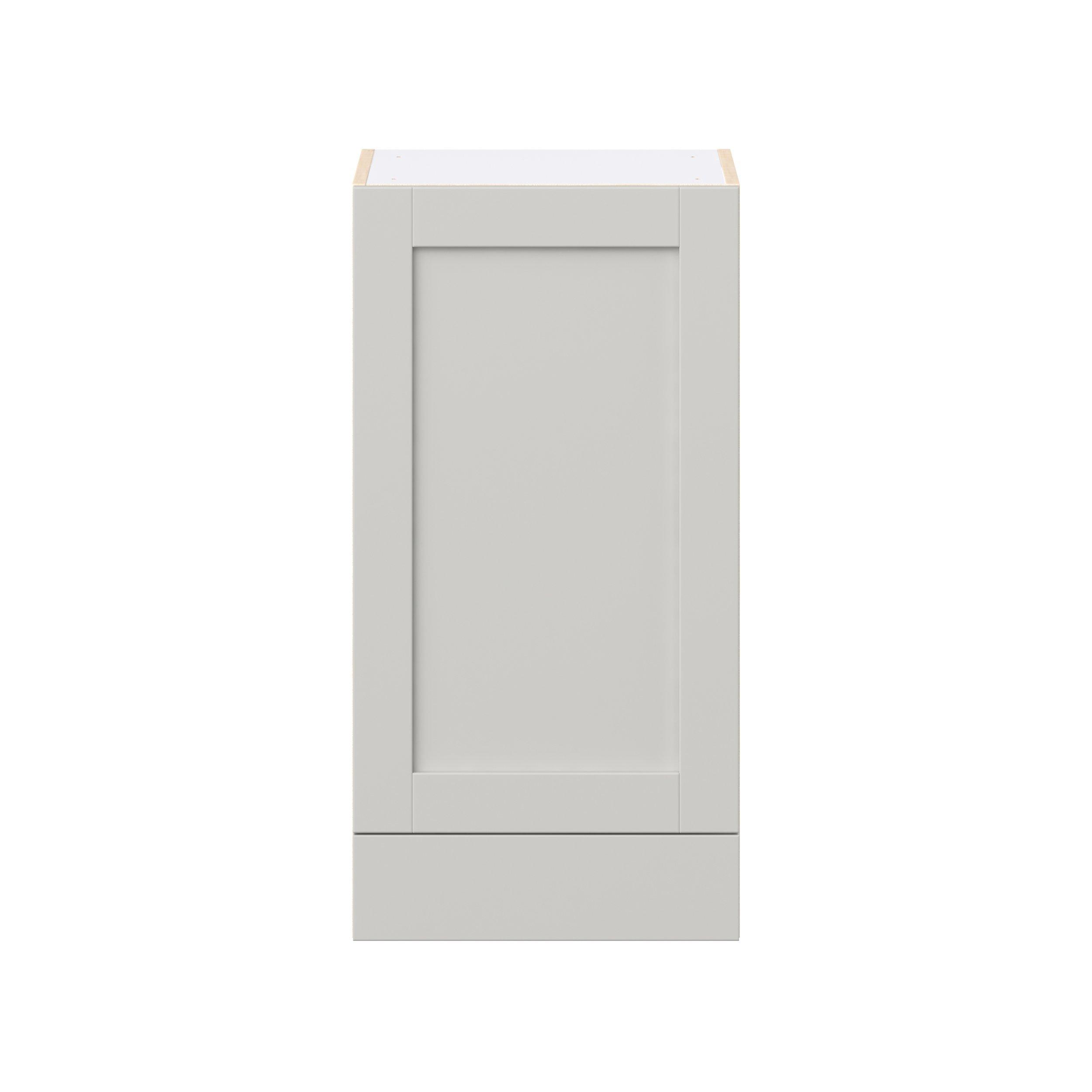 Summerhill 18 in. Light Gray Door and Drawer Wall Cabinet