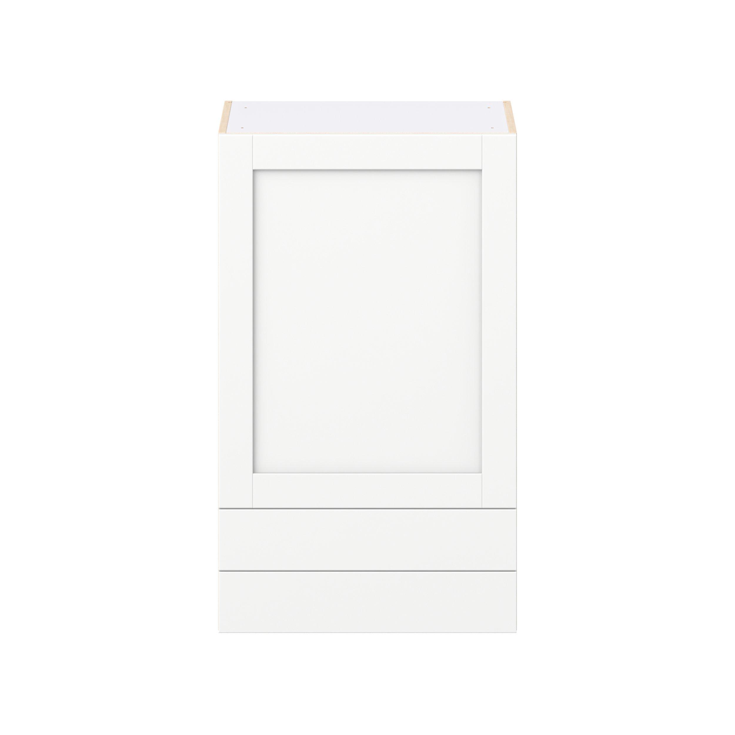 Summerhill 24 in. Bright White Door and Drawer Wall Cabinet