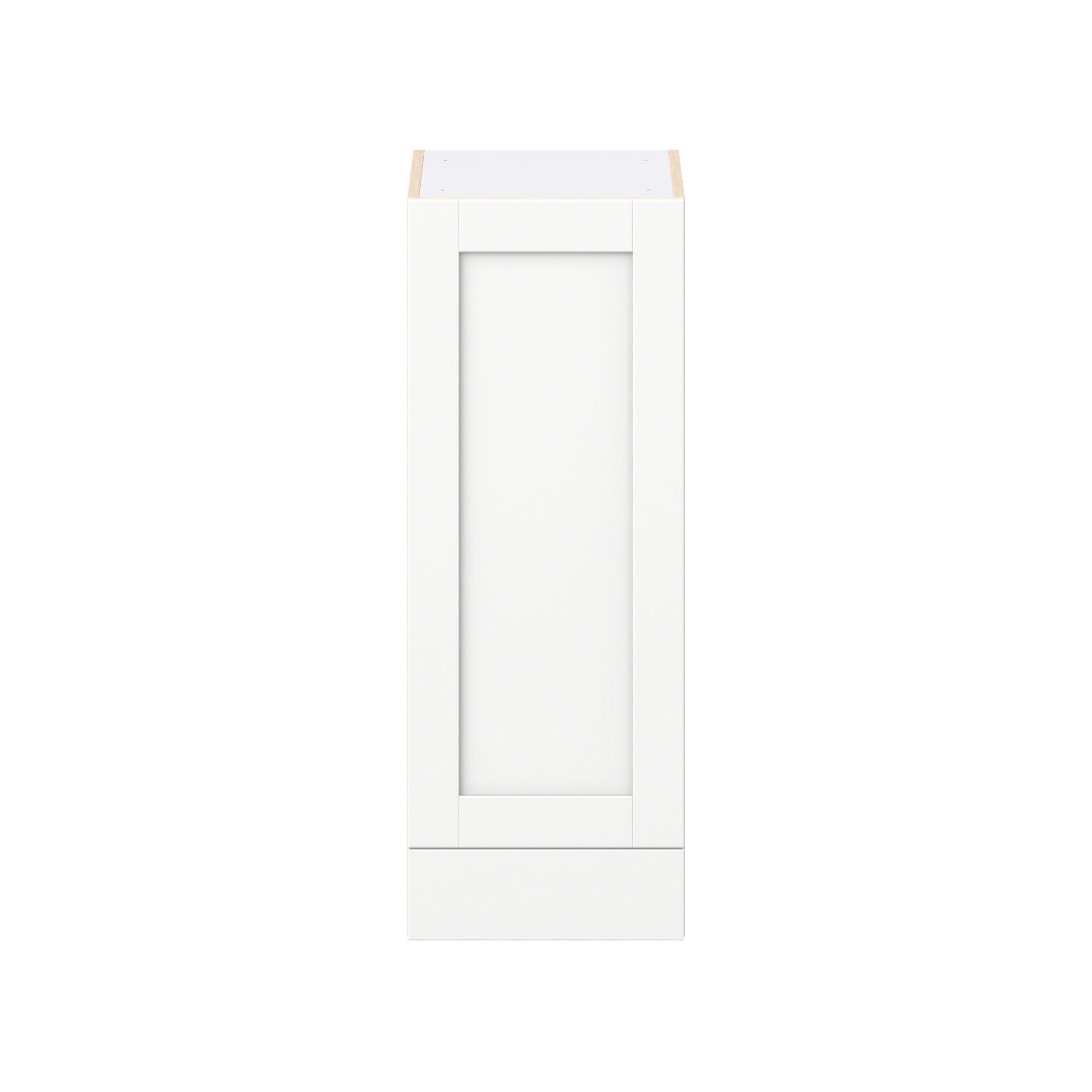 Summerhill 15 in. Bright White Door and Drawer Wall Cabinet