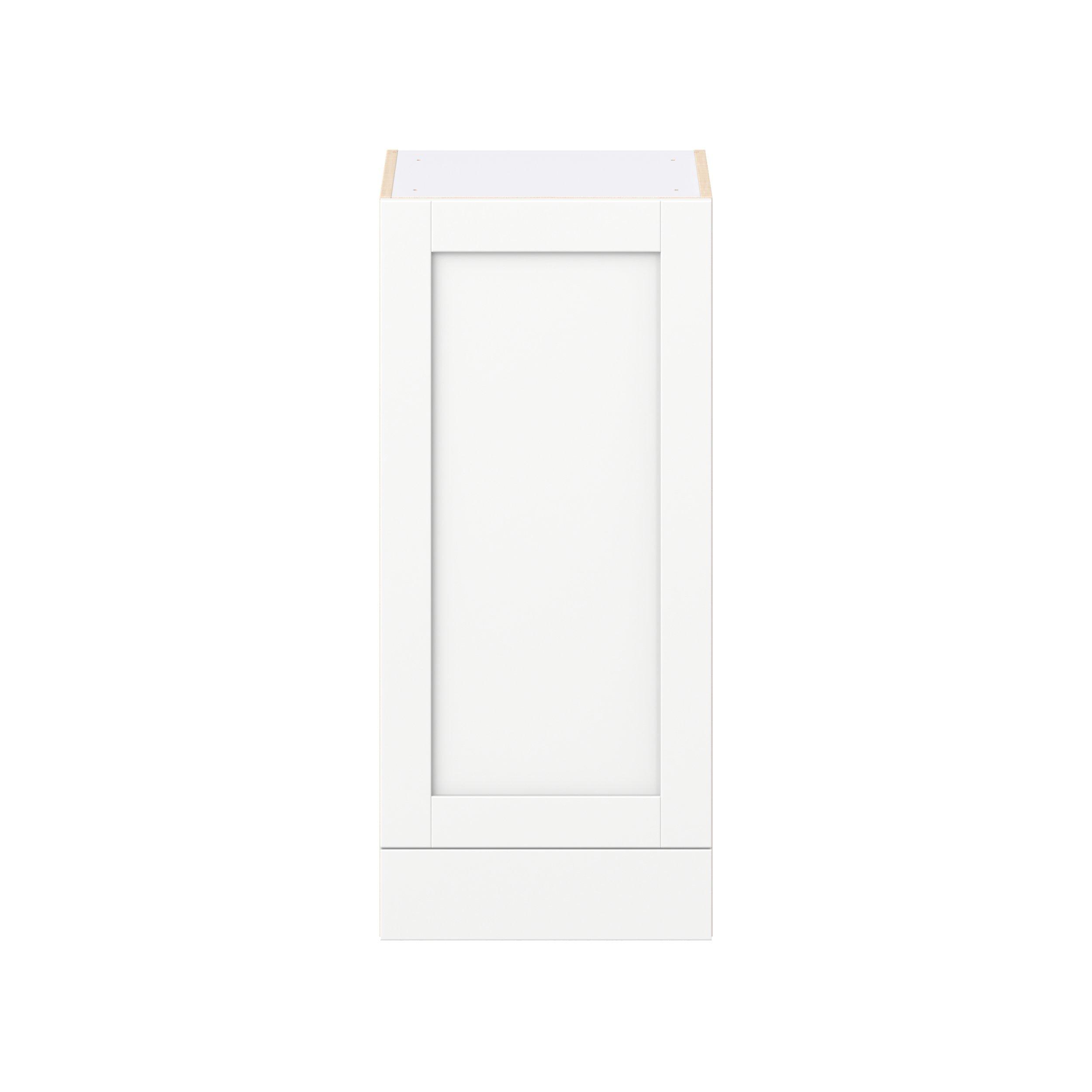 Summerhill 18 in. Bright White Door and Drawer Wall Cabinet