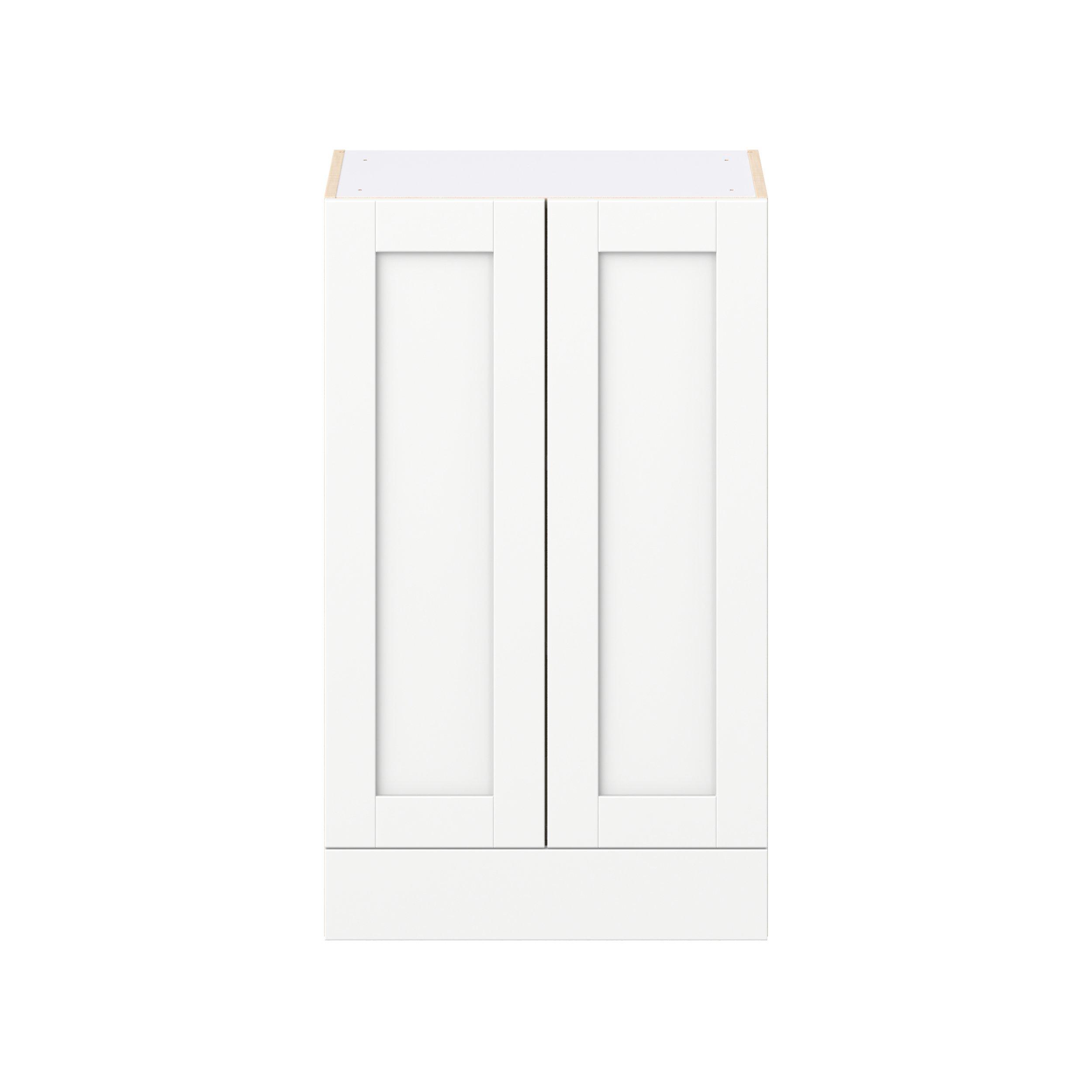 Summerhill 24 in. Bright White Door and Drawer Wall Cabinet
