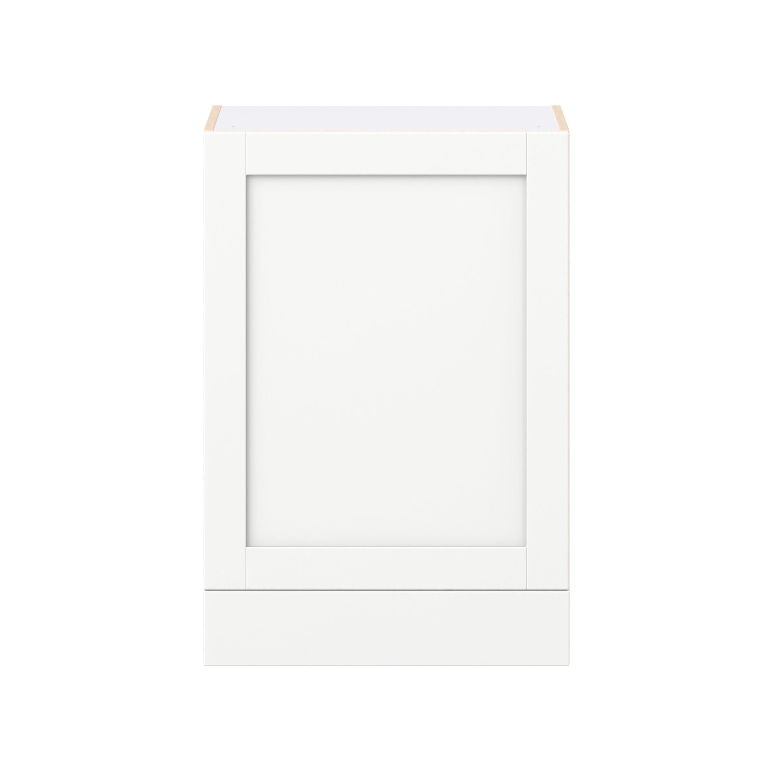 Summerhill 24 in. Bright White Door and Drawer Wall Cabinet