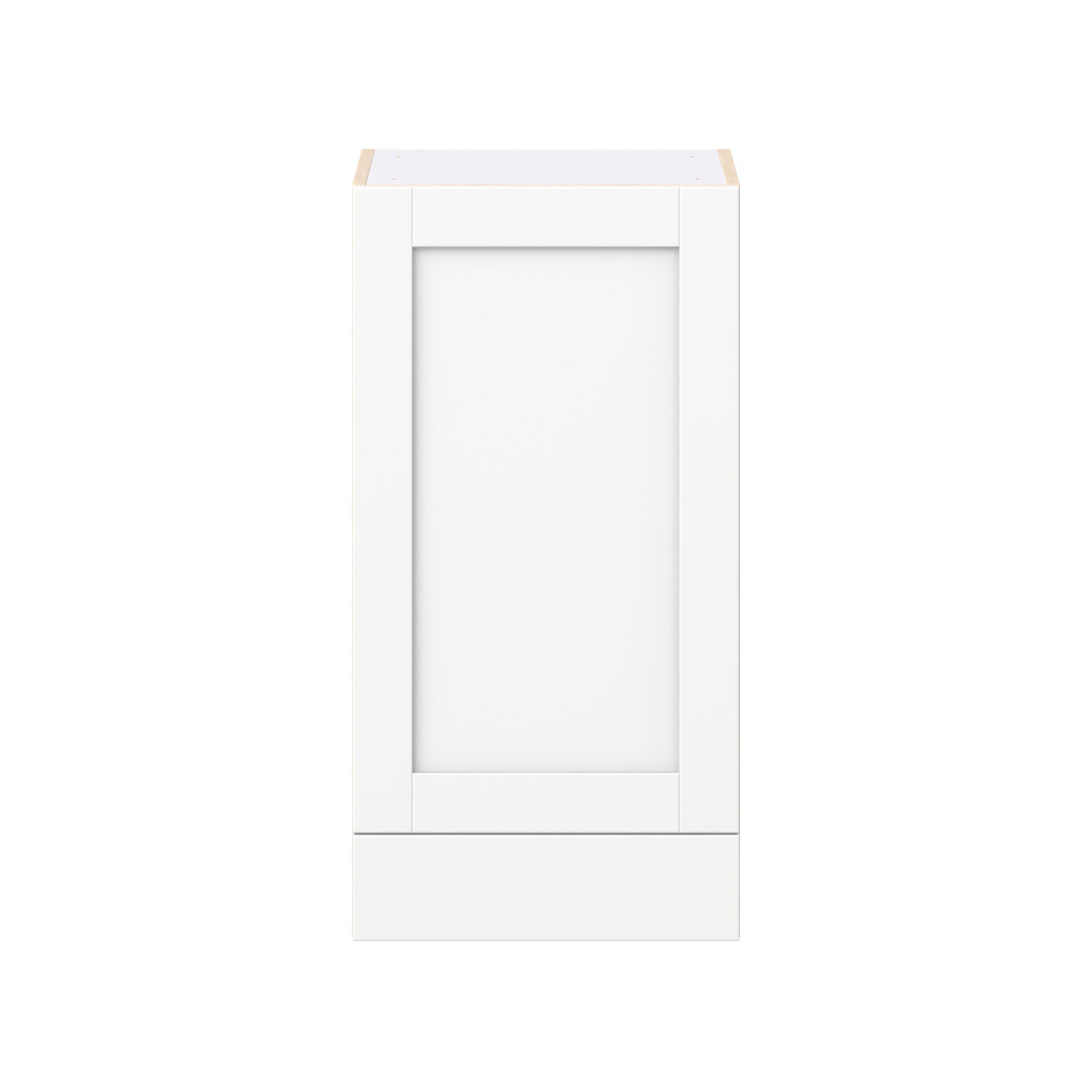 Summerhill 18 in. Bright White Door and Drawer Wall Cabinet