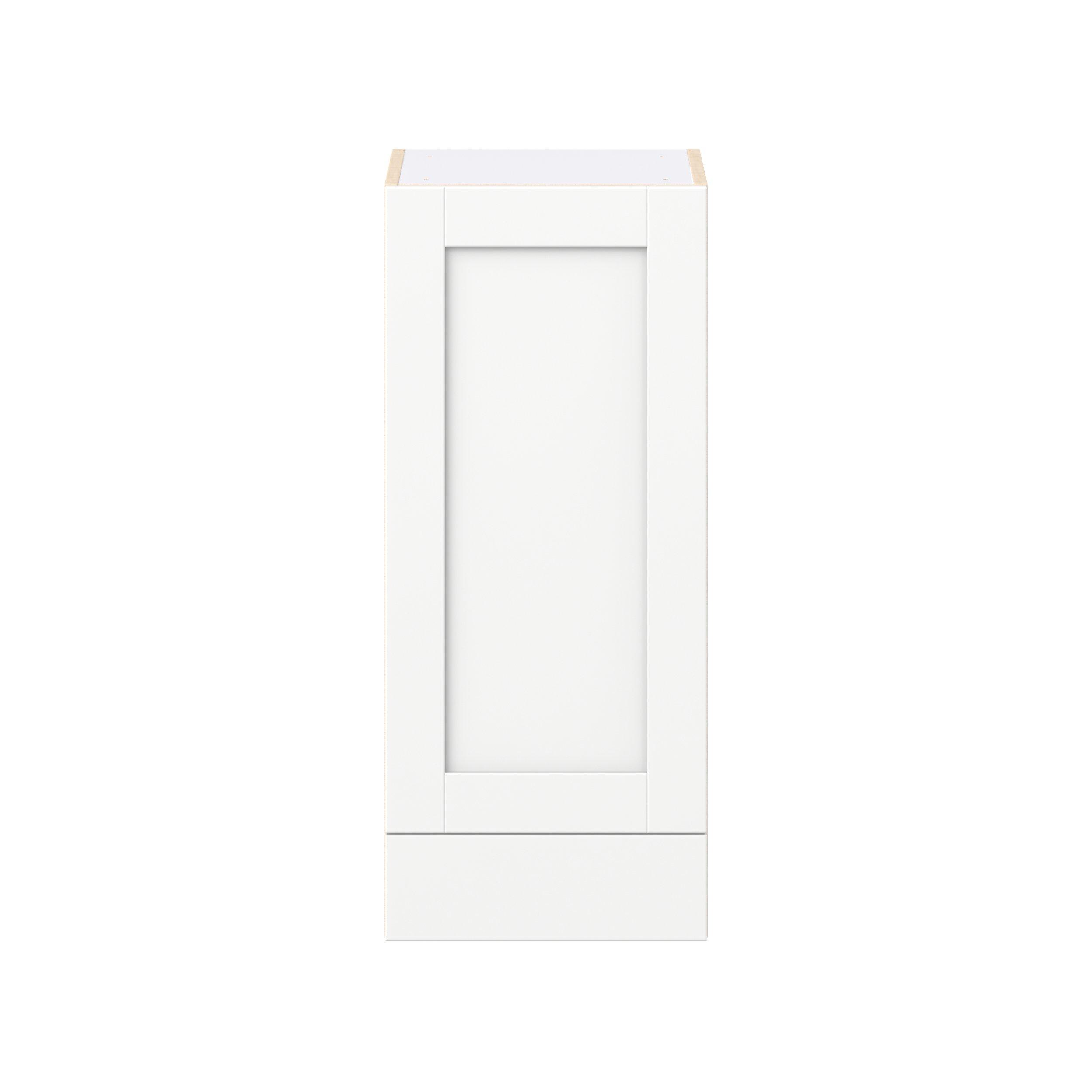 Summerhill 15 in. Bright White Door and Drawer Wall Cabinet