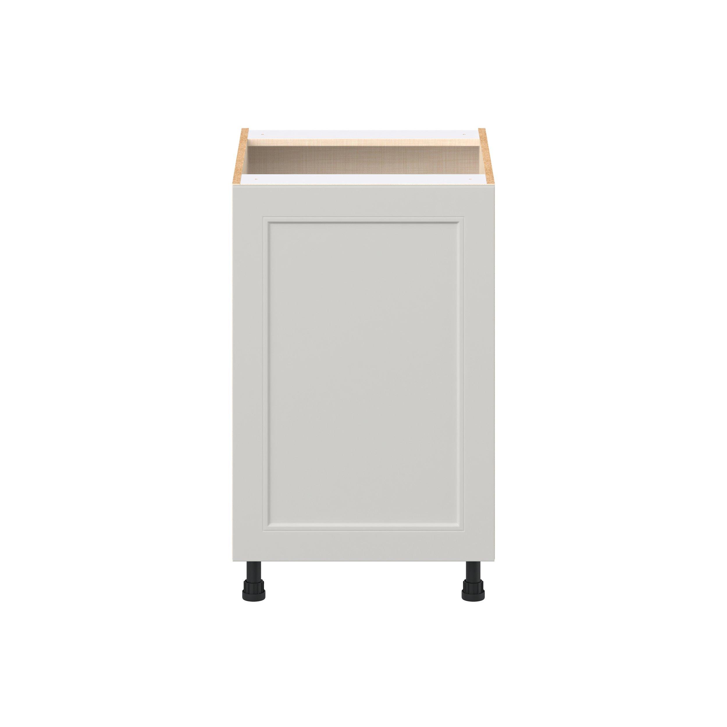 Lenox 21 in. Painted Light Gray Base Cabinet with Inner Pull-Out Drawer