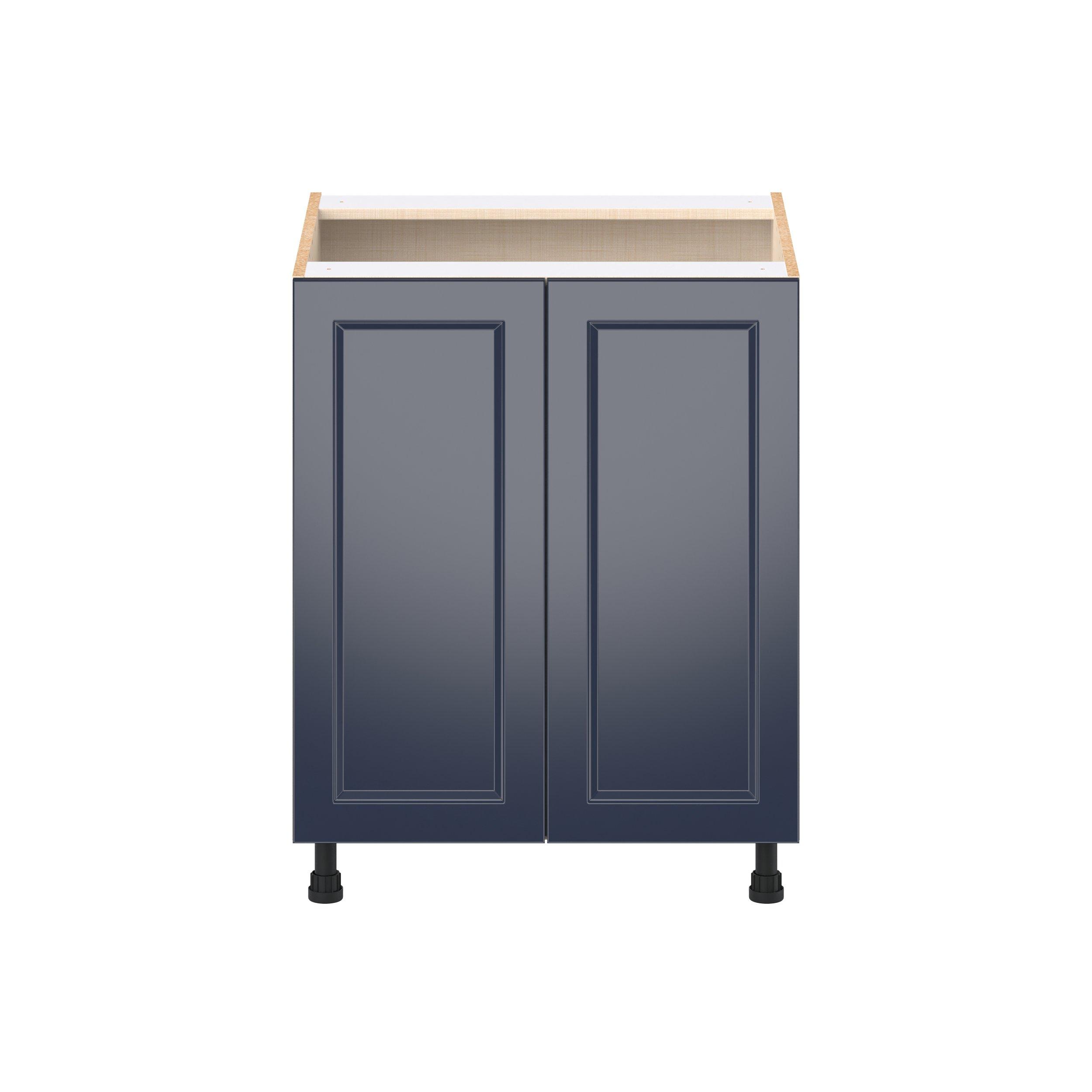 Peachtree 27 in. Painted Midnight Blue Base Cabinet with Inner Pull-Out Drawer