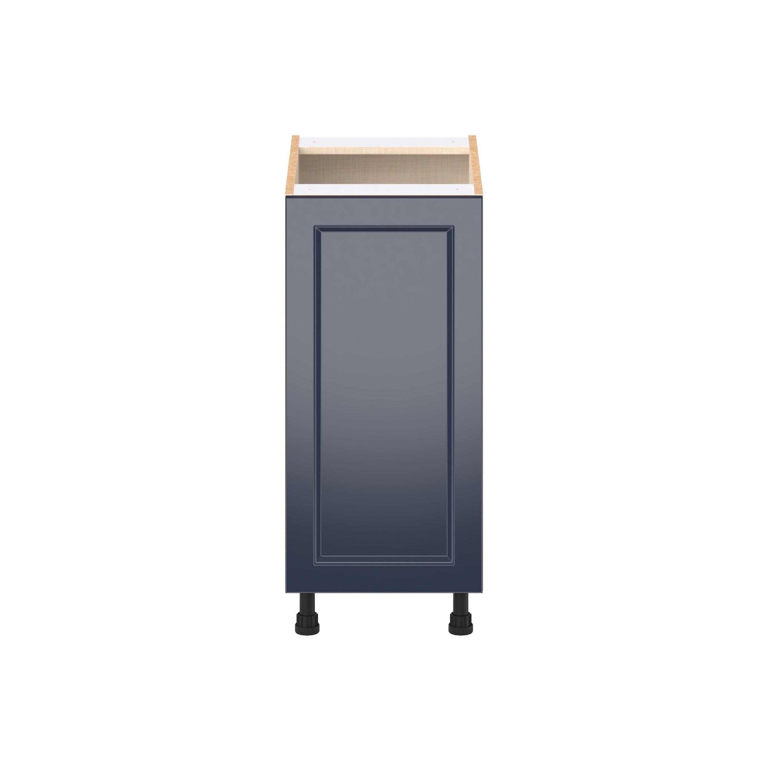 Peachtree 15 in. Painted Midnight Blue Base Cabinet with Inner Pull-Out Drawer