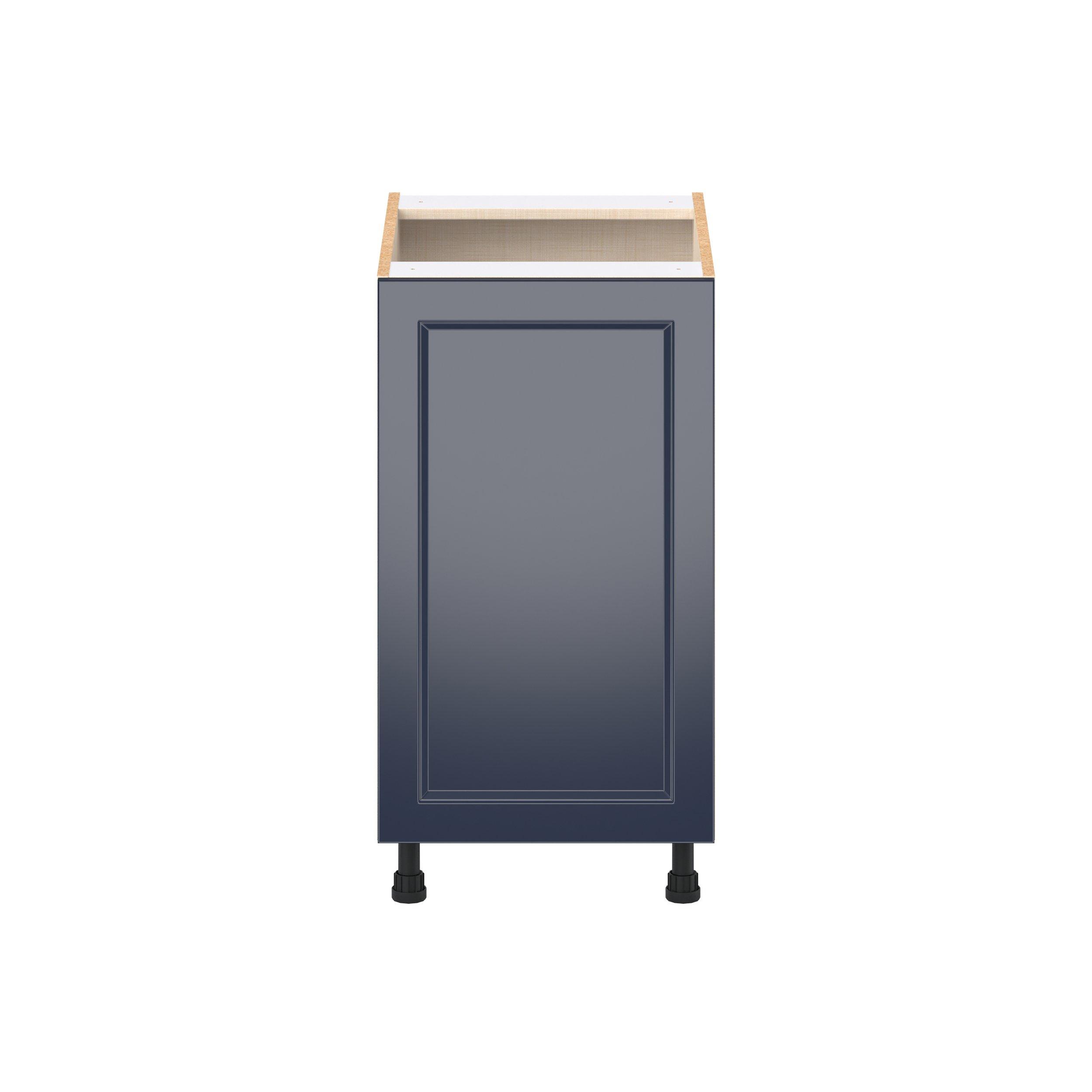 Peachtree 18 in. Painted Midnight Blue Base Cabinet with Inner Pull-Out Drawer
