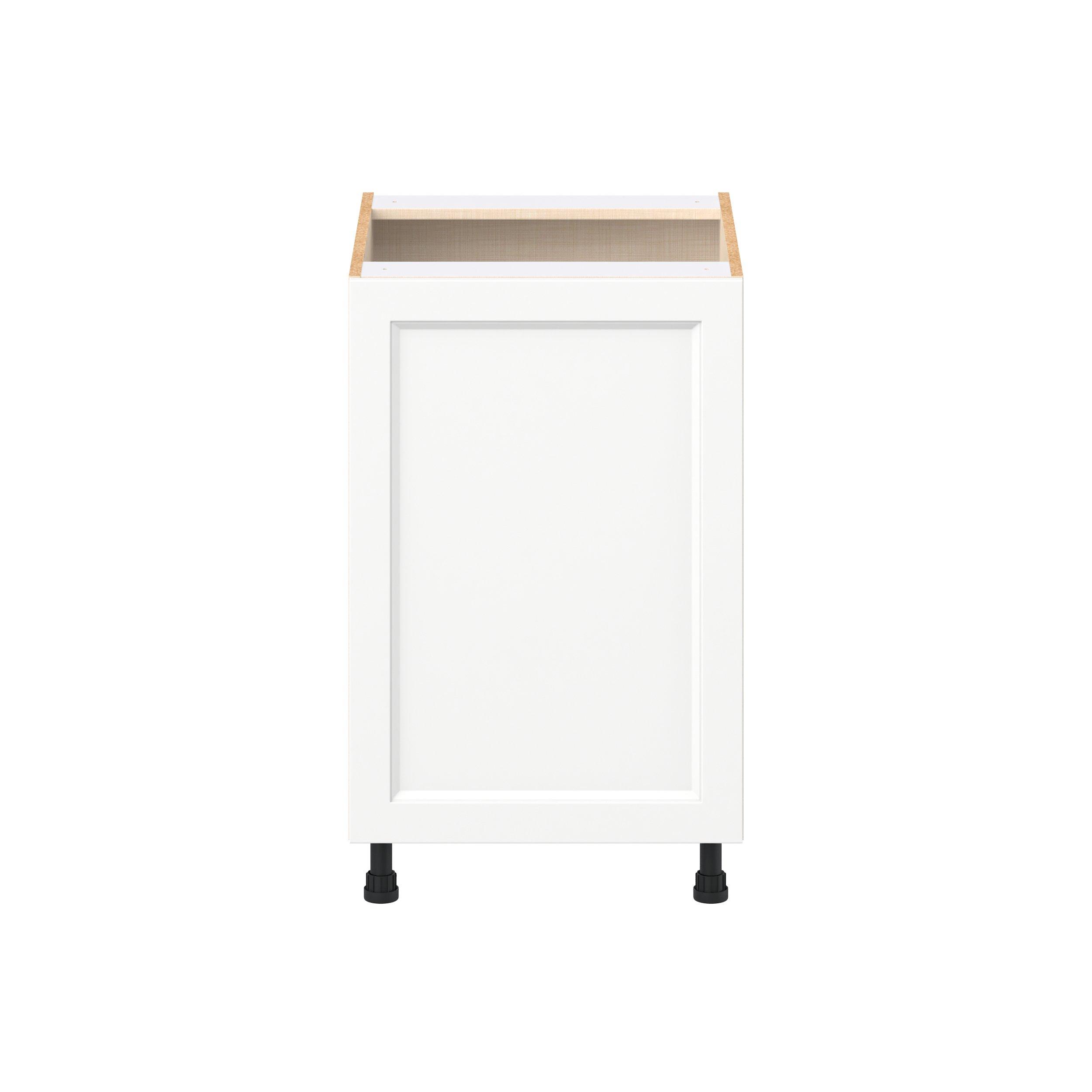 Peachtree 21 in. Painted Bright White Base Cabinet with Inner Pull-Out Drawer