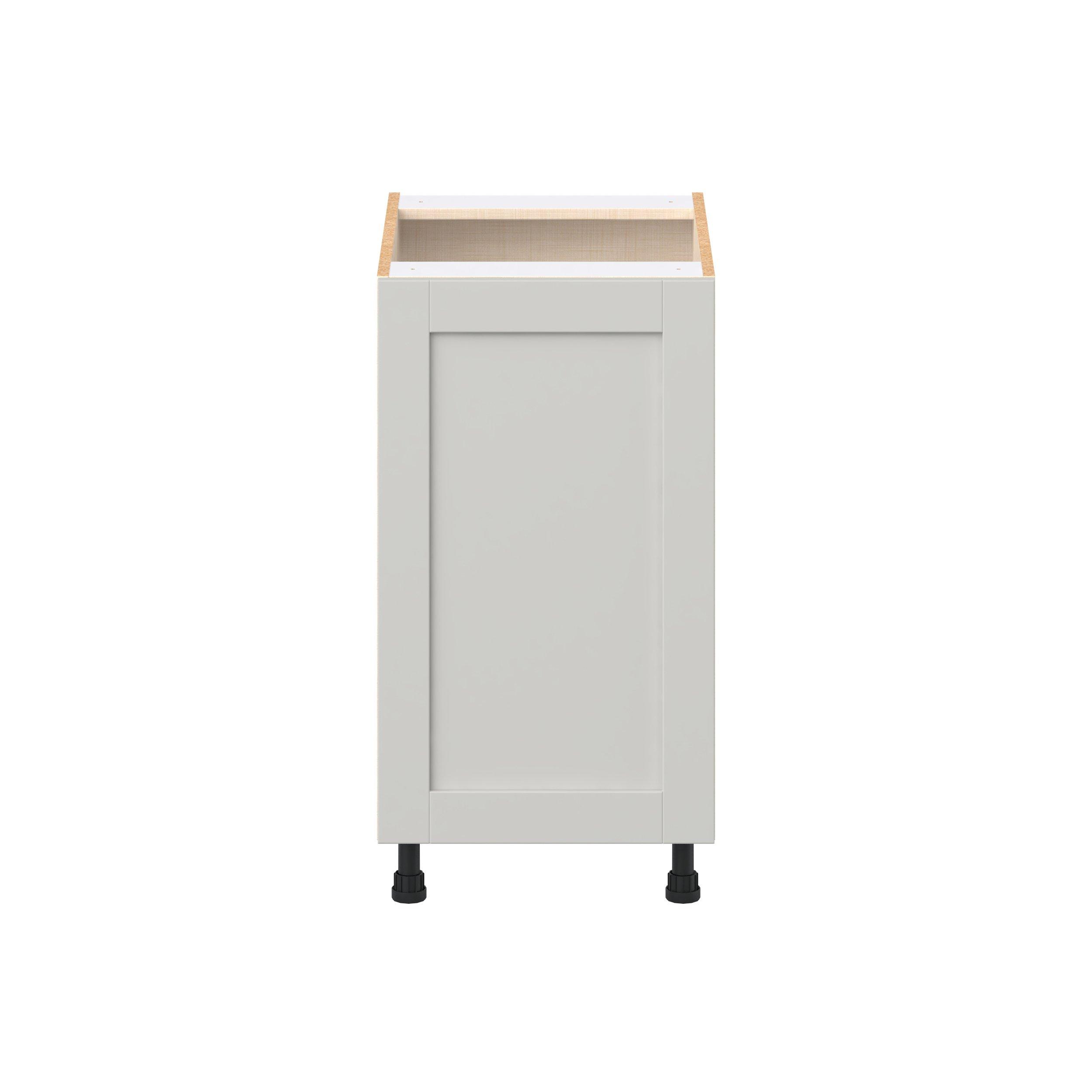 Summerhill 15 in. Light Gray Base Cabinet with Inner Pull-Out Drawer
