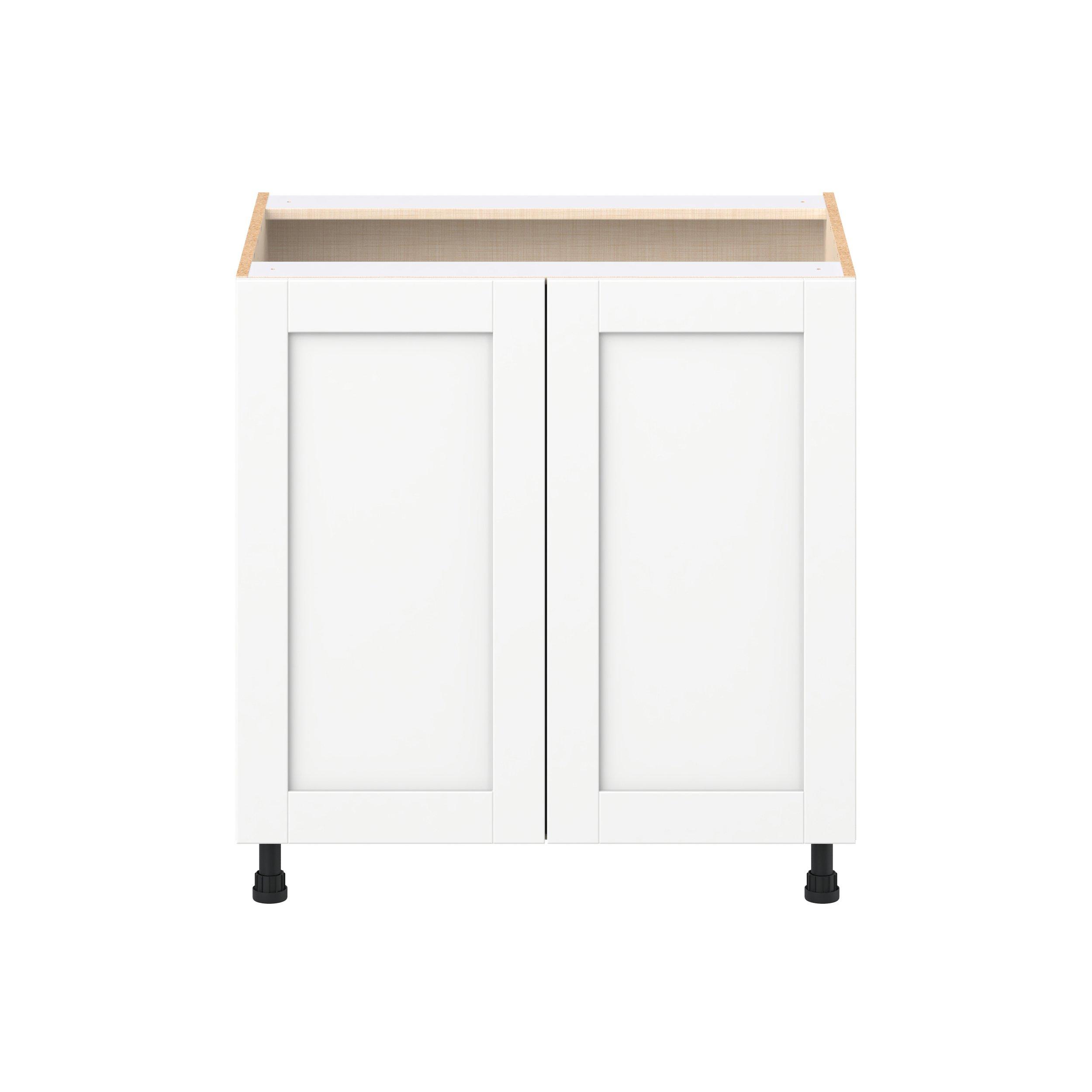 Summerhill 33 in. Bright White Base Cabinet with Inner Pull-Out Drawer