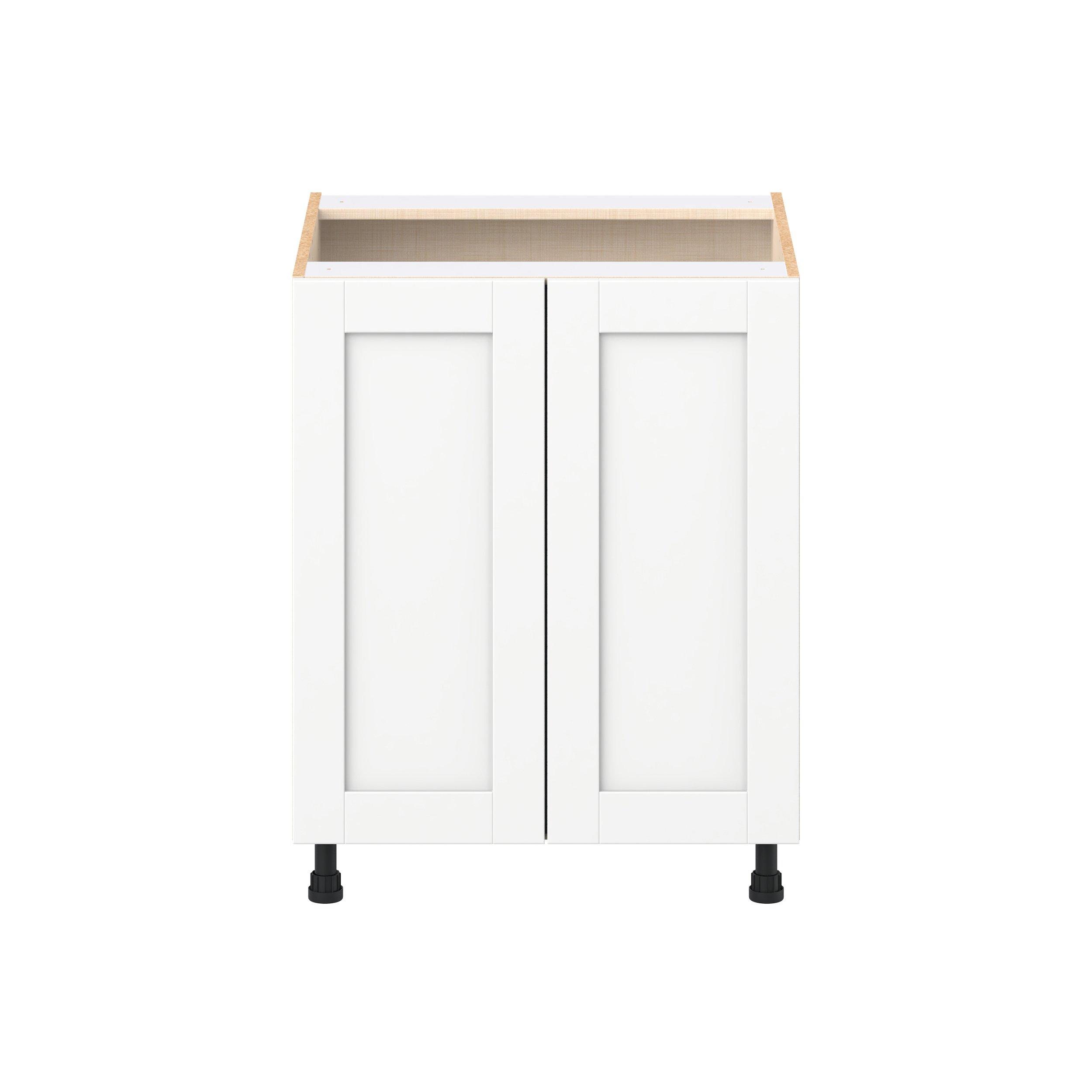 Summerhill 27 in. Bright White Base Cabinet with Inner Pull-Out Drawer