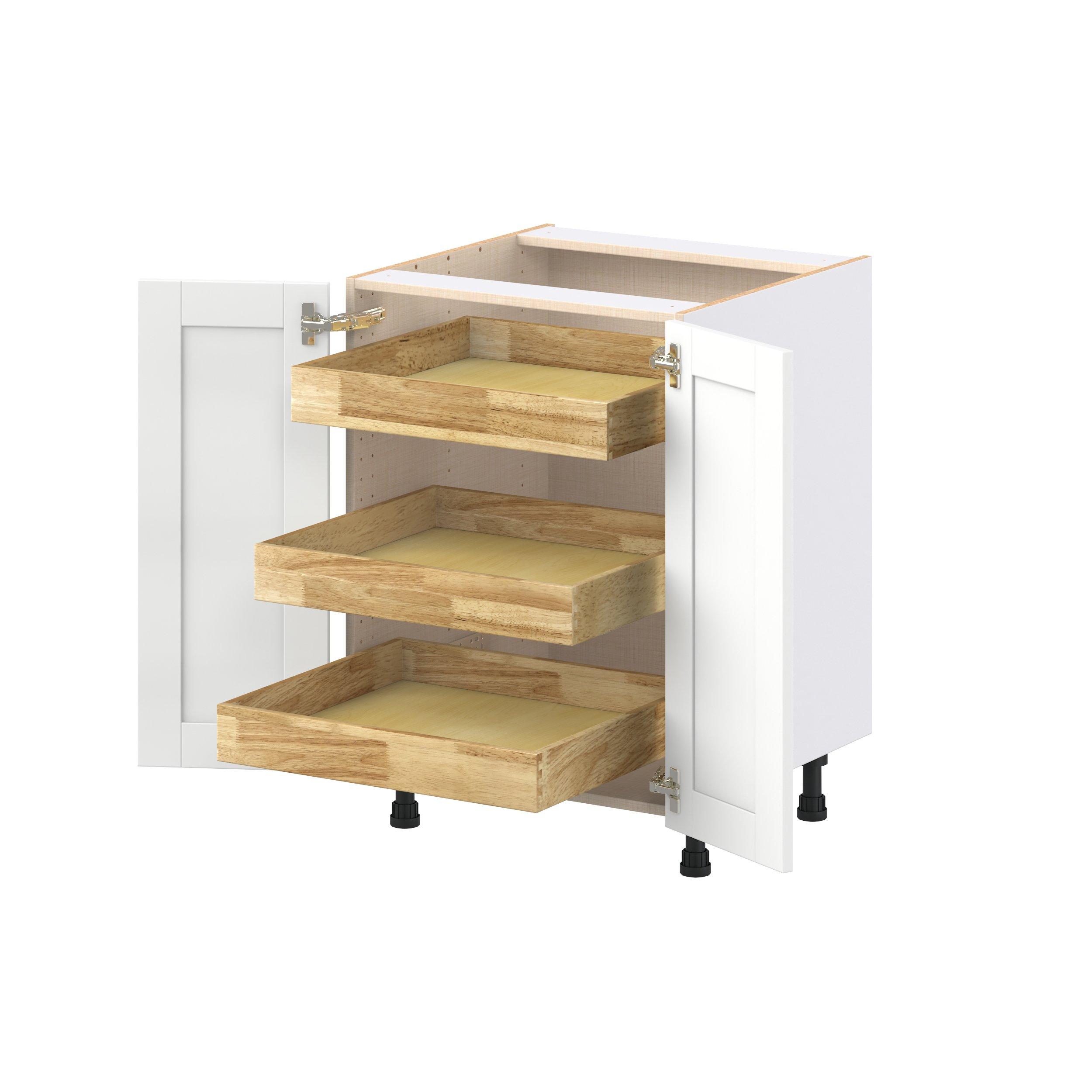 Summerhill 1 Door 3 Drawer Shallow Base Inner Pull Out Drawer Cabinet