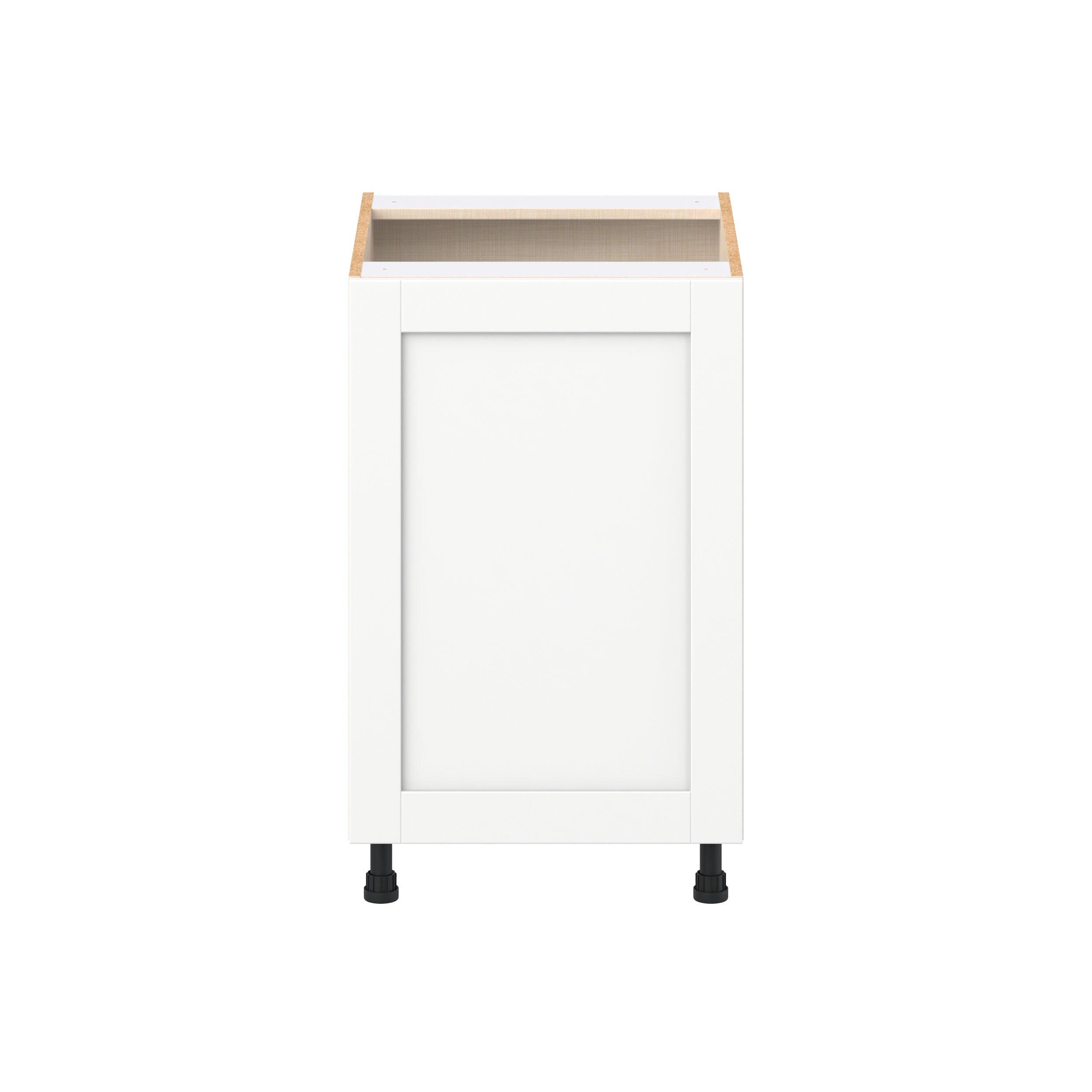 Summerhill 21 in. Bright White Base Cabinet with Inner Pull-Out Drawer