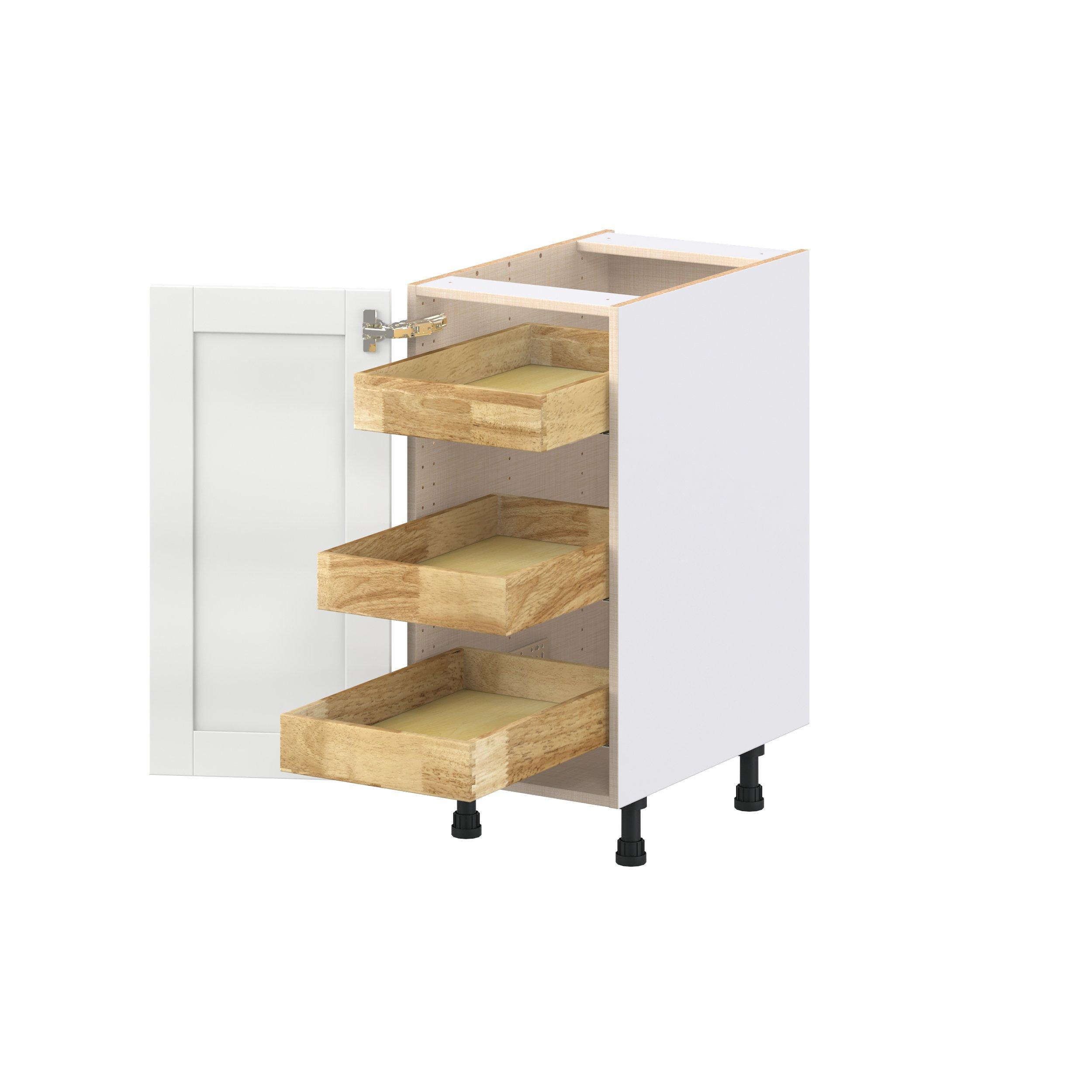 Summerhill 1 Door 3 Drawer Inner Pull Out Base Cabinet