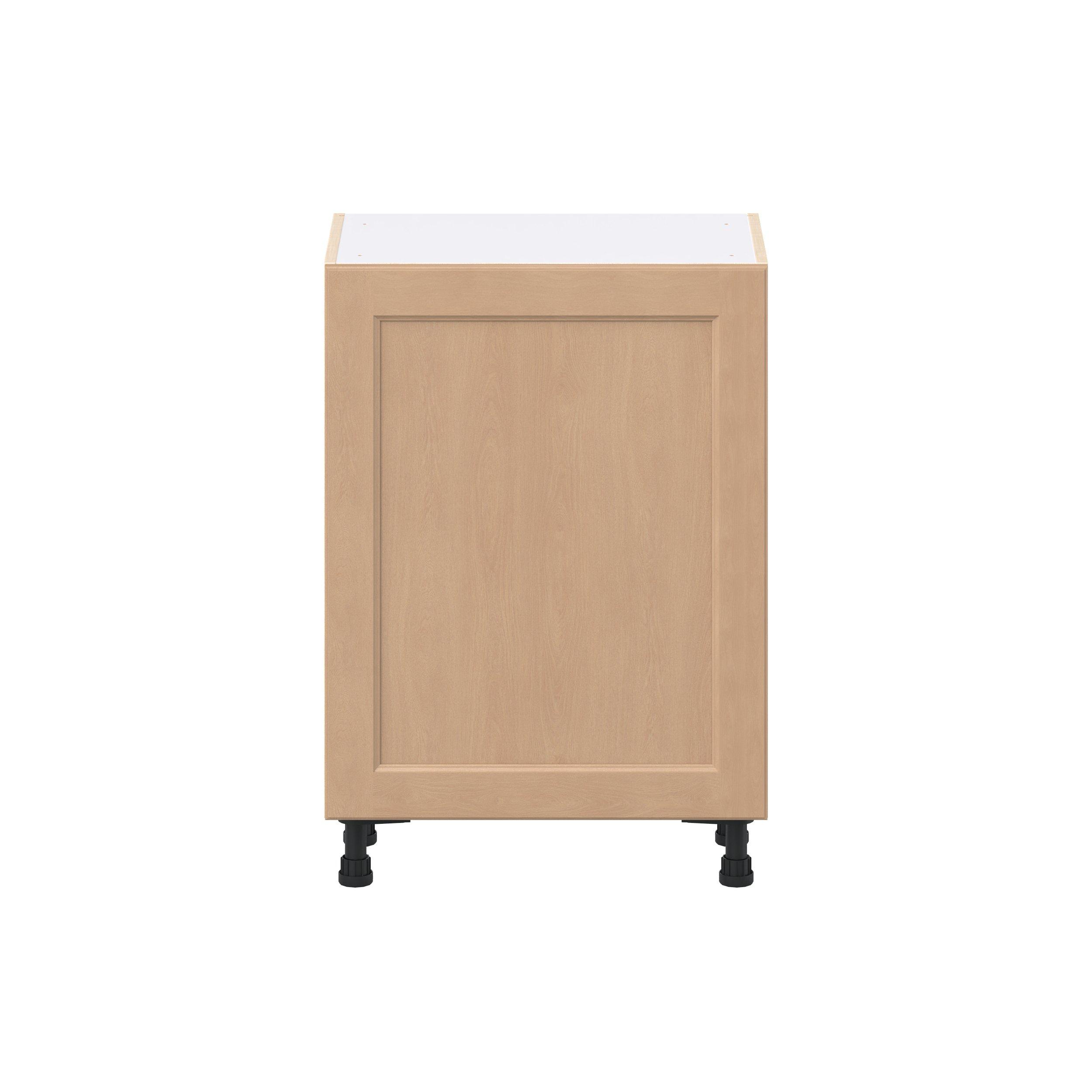 Sugarhill 24 in. Stained Sugar Cookie Shallow Base Cabinet with Inner Pull-Out Drawer