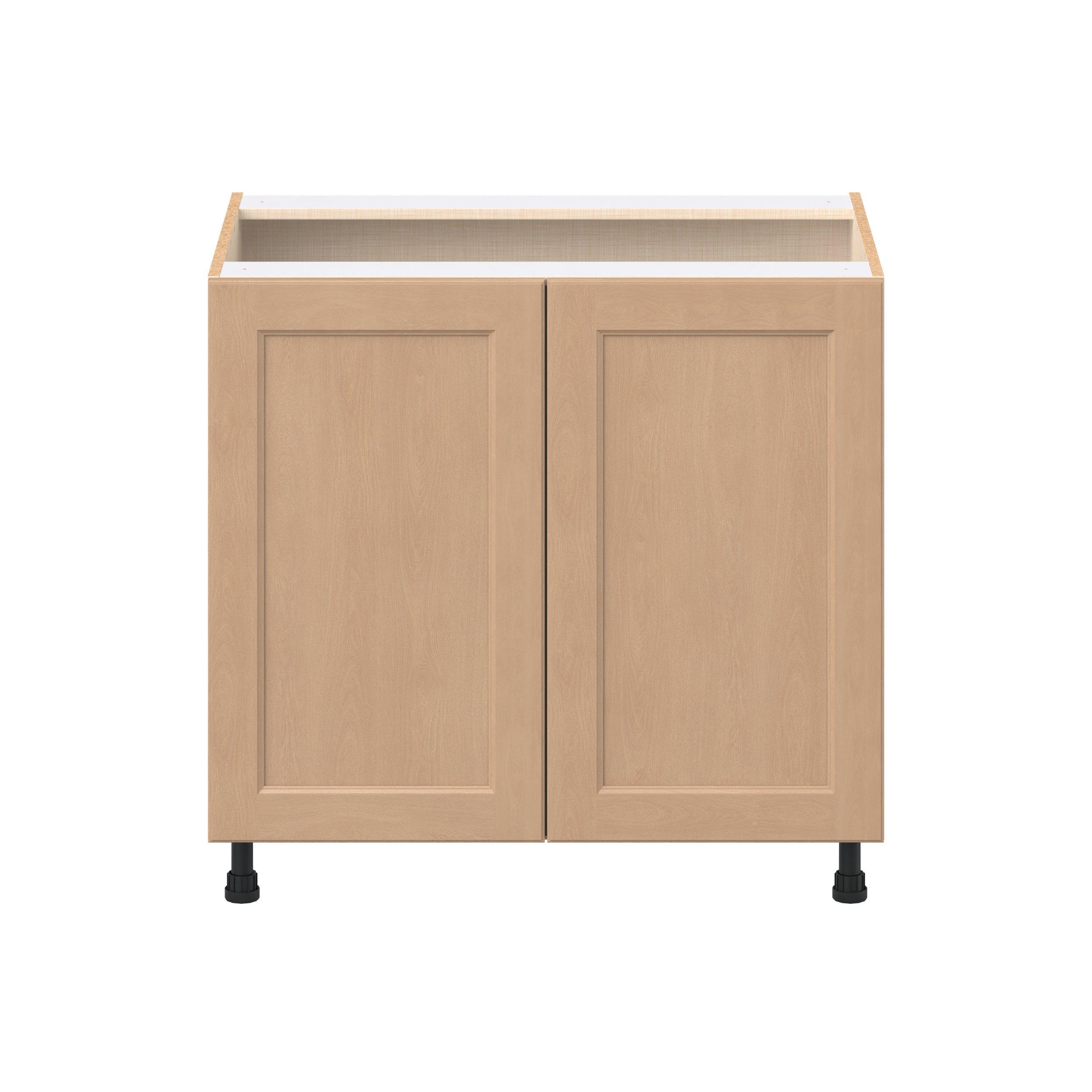 Sugarhill 36 in. Stained Sugar Cookie Base Cabinet with Inner Pull-Out Drawer