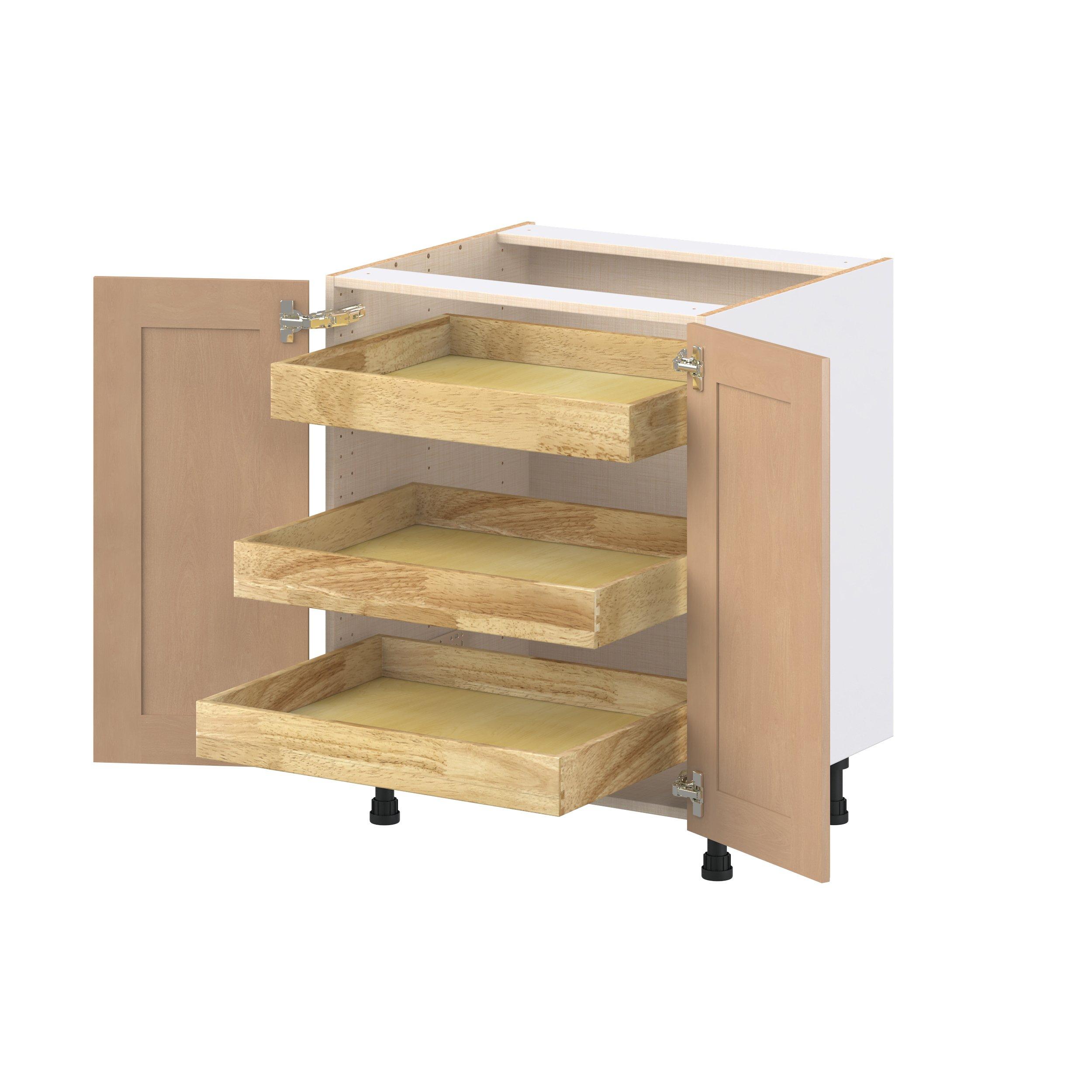 Sugarhill 27 in. Stained Sugar Cookie Base Cabinet with Inner Pull-Out Drawer