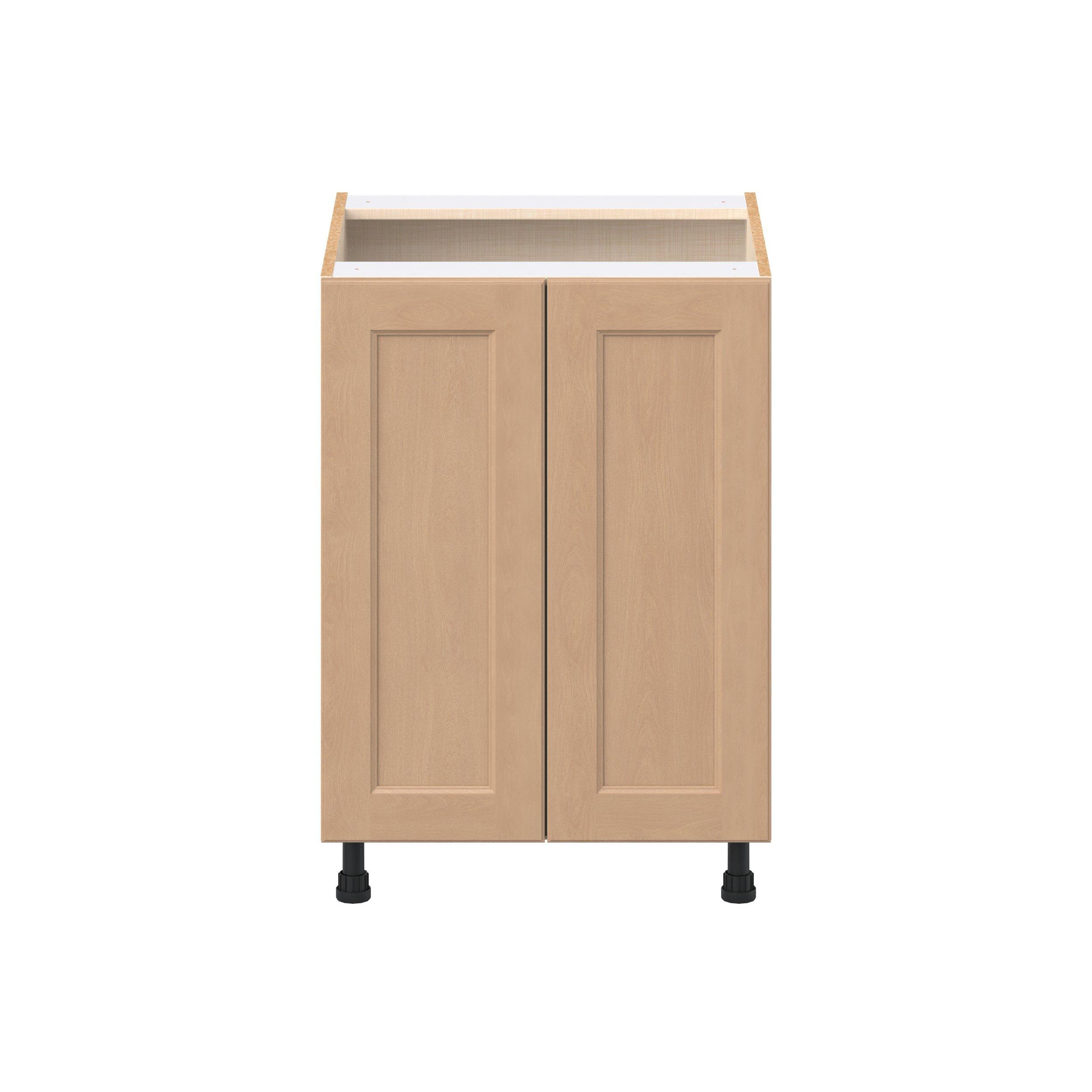 Sugarhill 24 in. Stained Sugar Cookie Shallow Base Cabinet with Inner Pull-Out Drawer