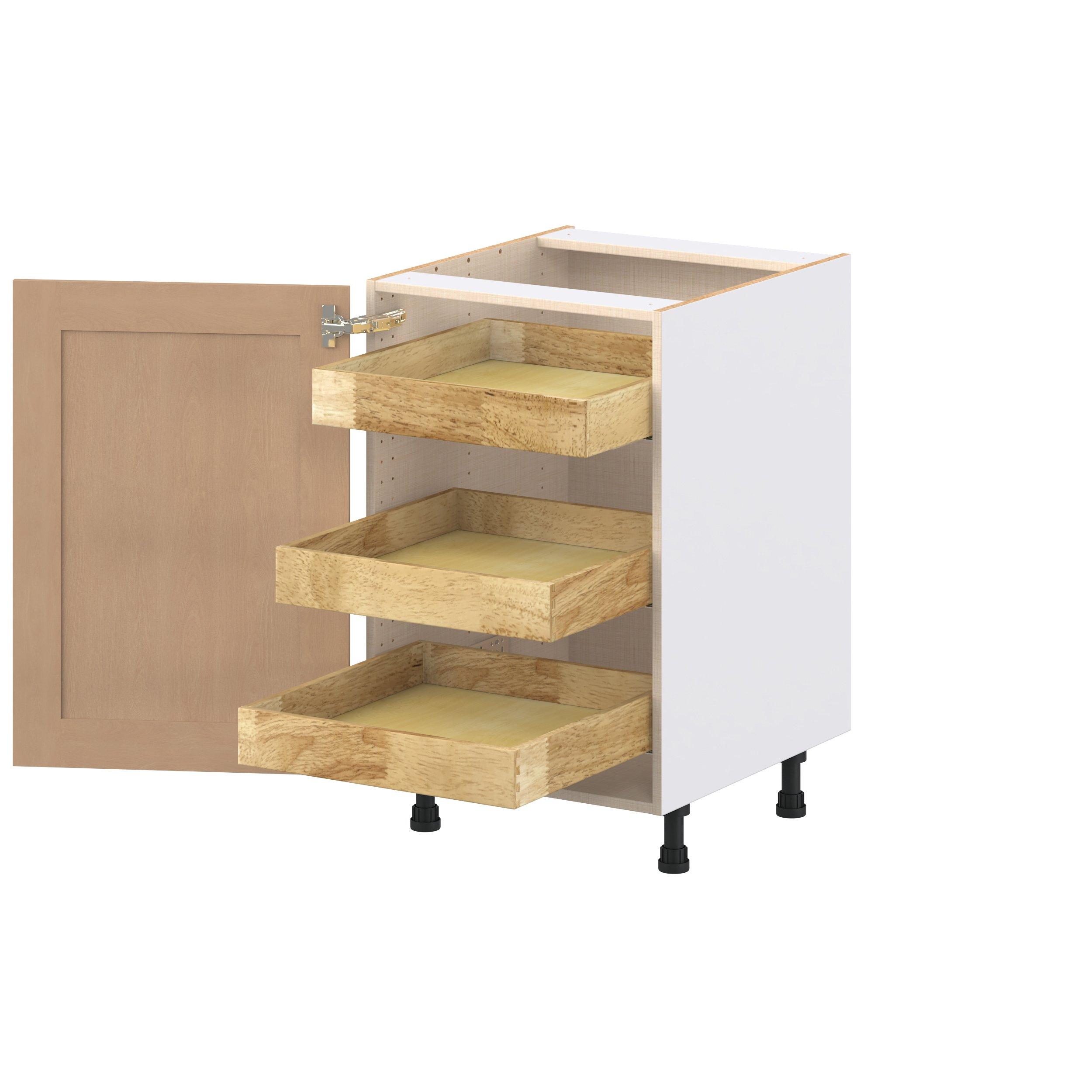 Sugarhill 21 in. Stained Sugar Cookie Base Cabinet with Inner Pull-Out Drawer