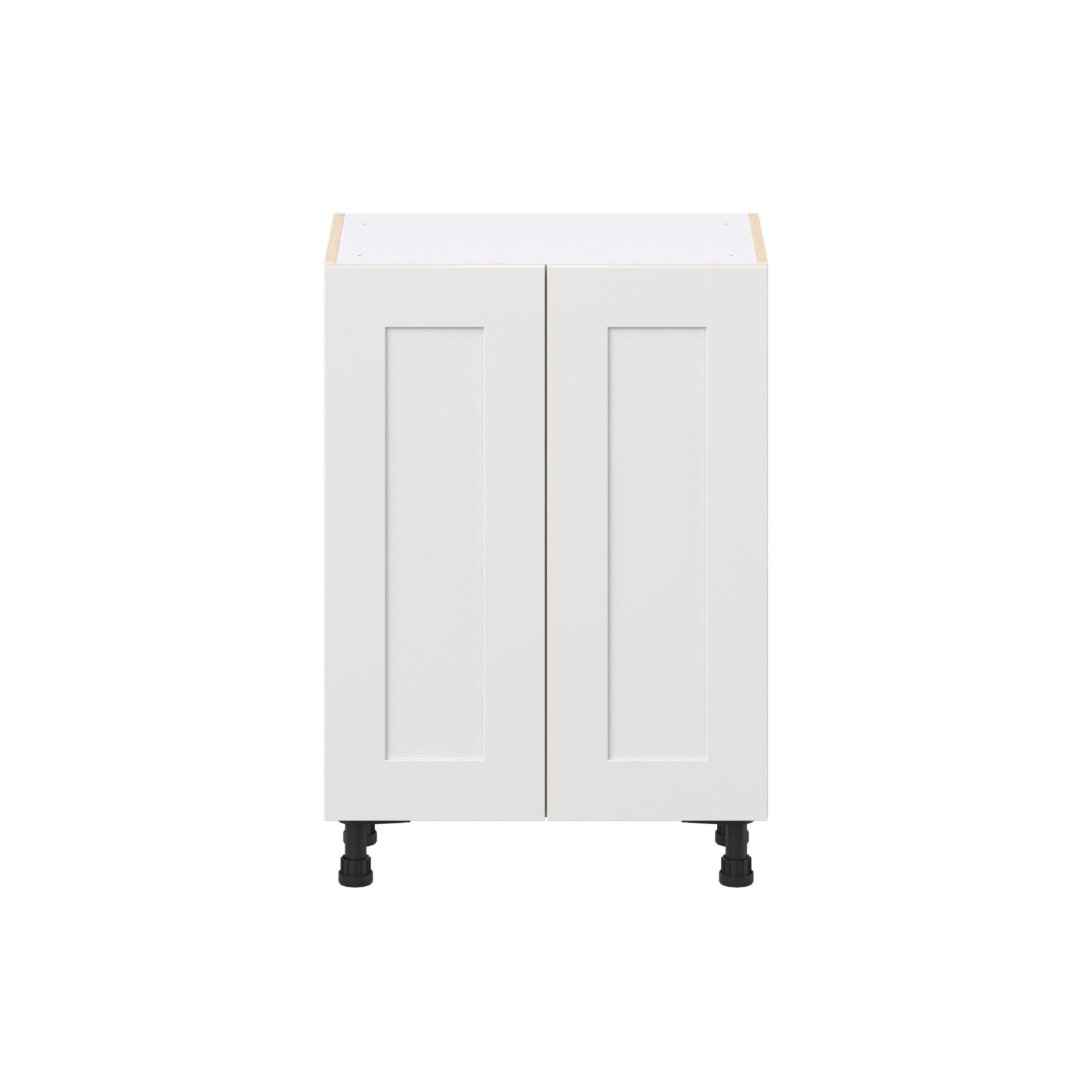 Candler 2 Door 3 Drawer Shallow Base Cabinet with Inner Pull-Out Drawer