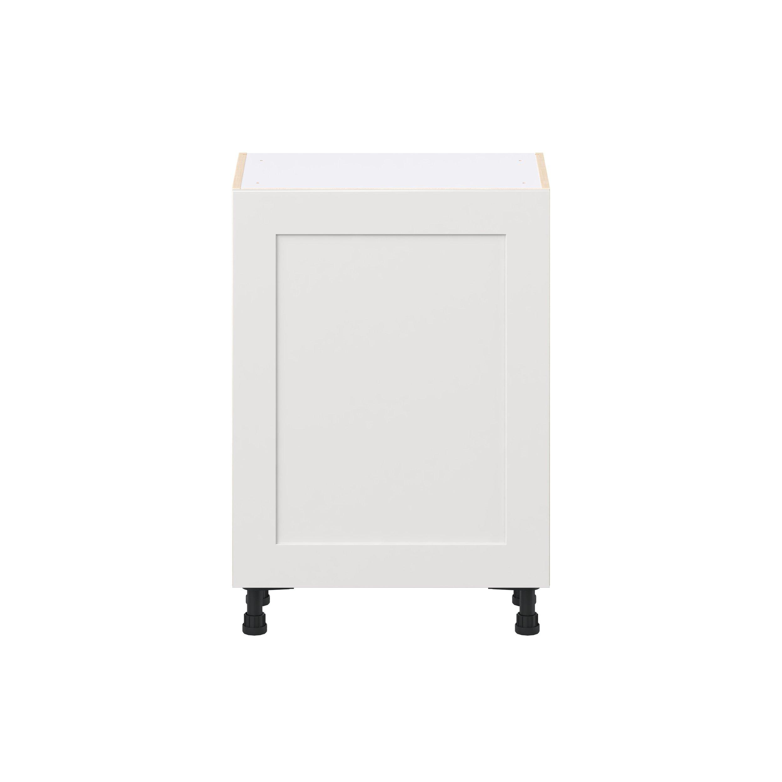 Candler 1 Door 3 Drawer Shallow Base Cabinet with Inner Pull-Out Drawer