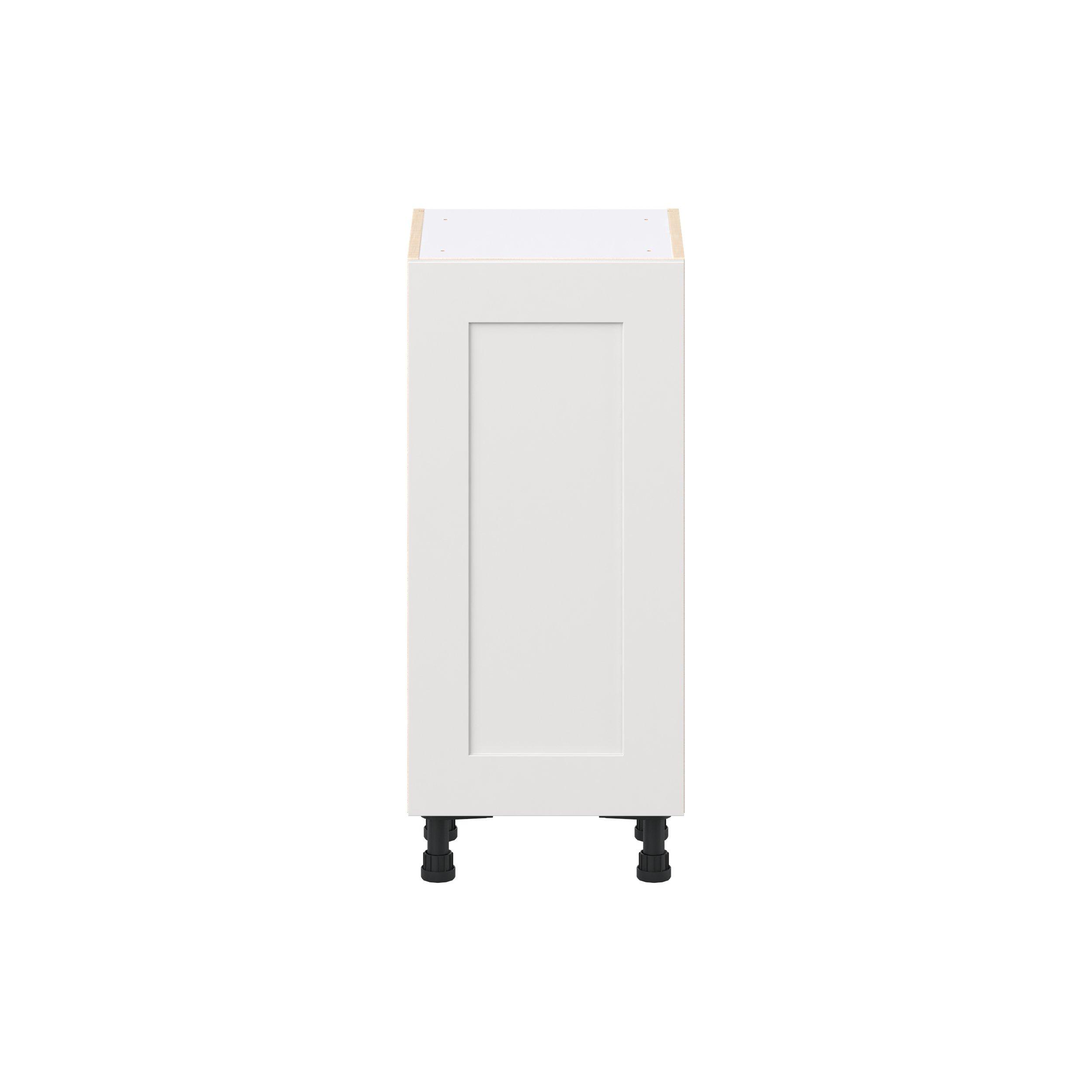 Candler 1 Door 3 Drawer Shallow Base Cabinet with Inner Pull-Out Drawer