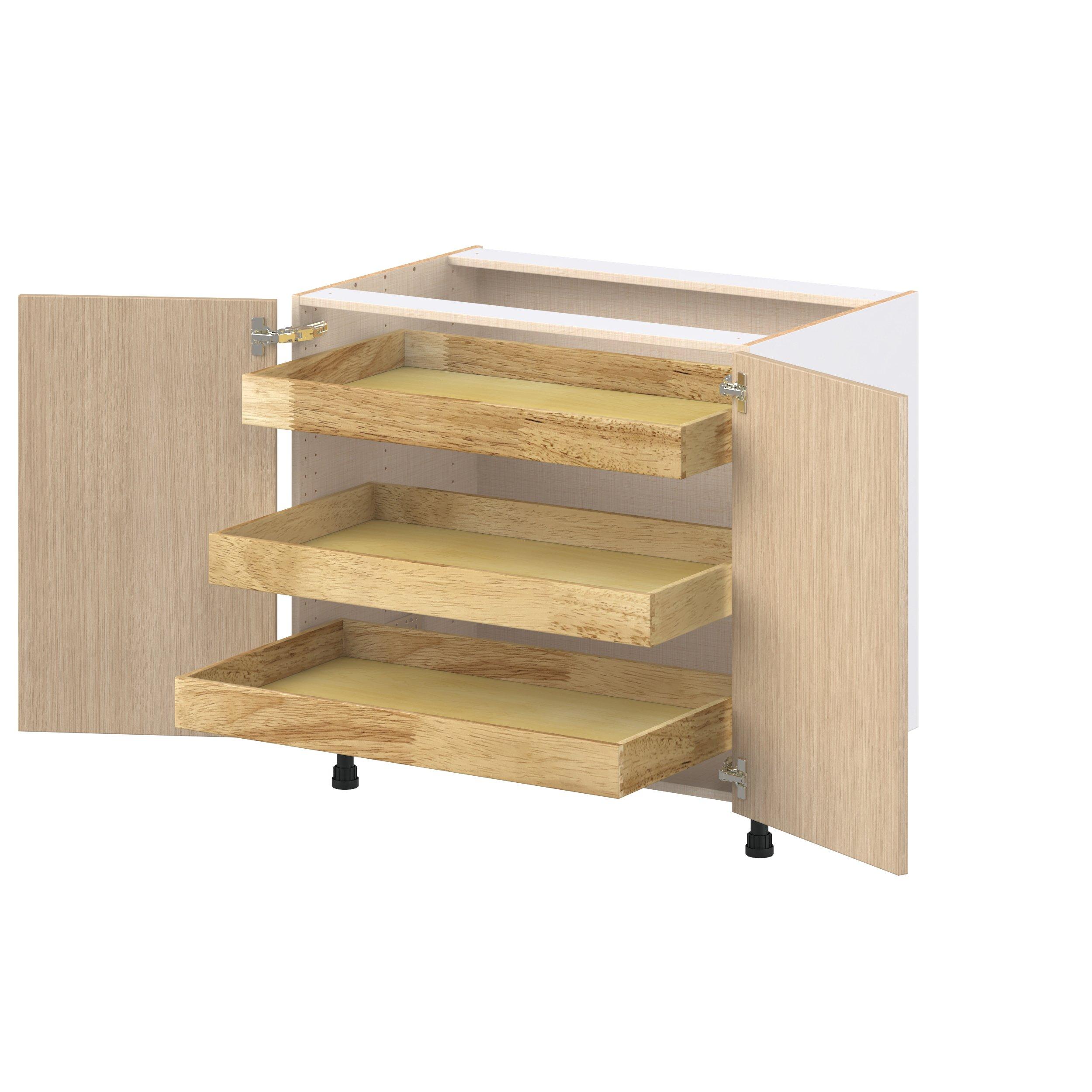 Glenwood 36 in. Mojavi Oak Base Cabinet with Inner Pull-Out Drawer