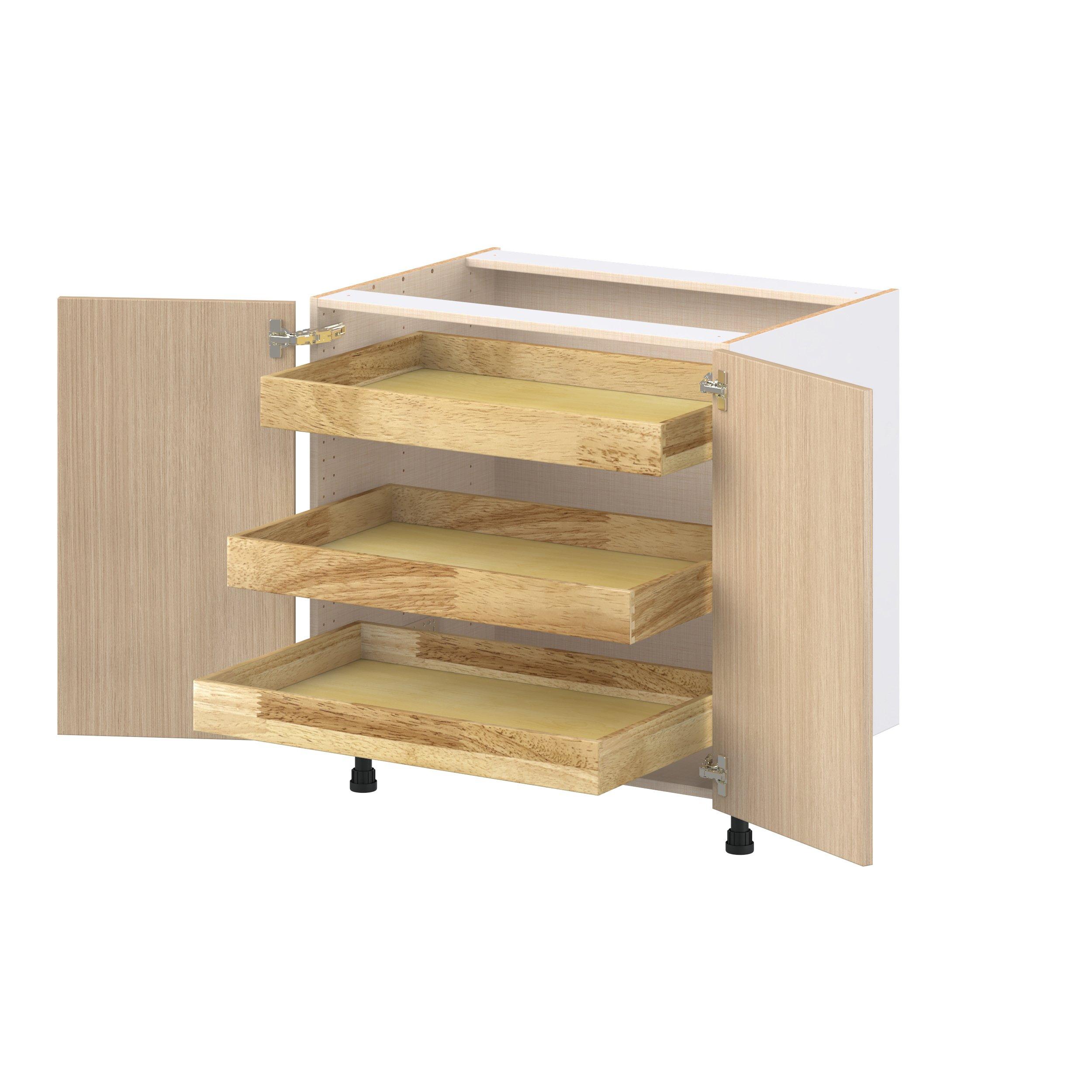Glenwood 33 in. Mojavi Oak Base Cabinet with Inner Pull-Out Drawer