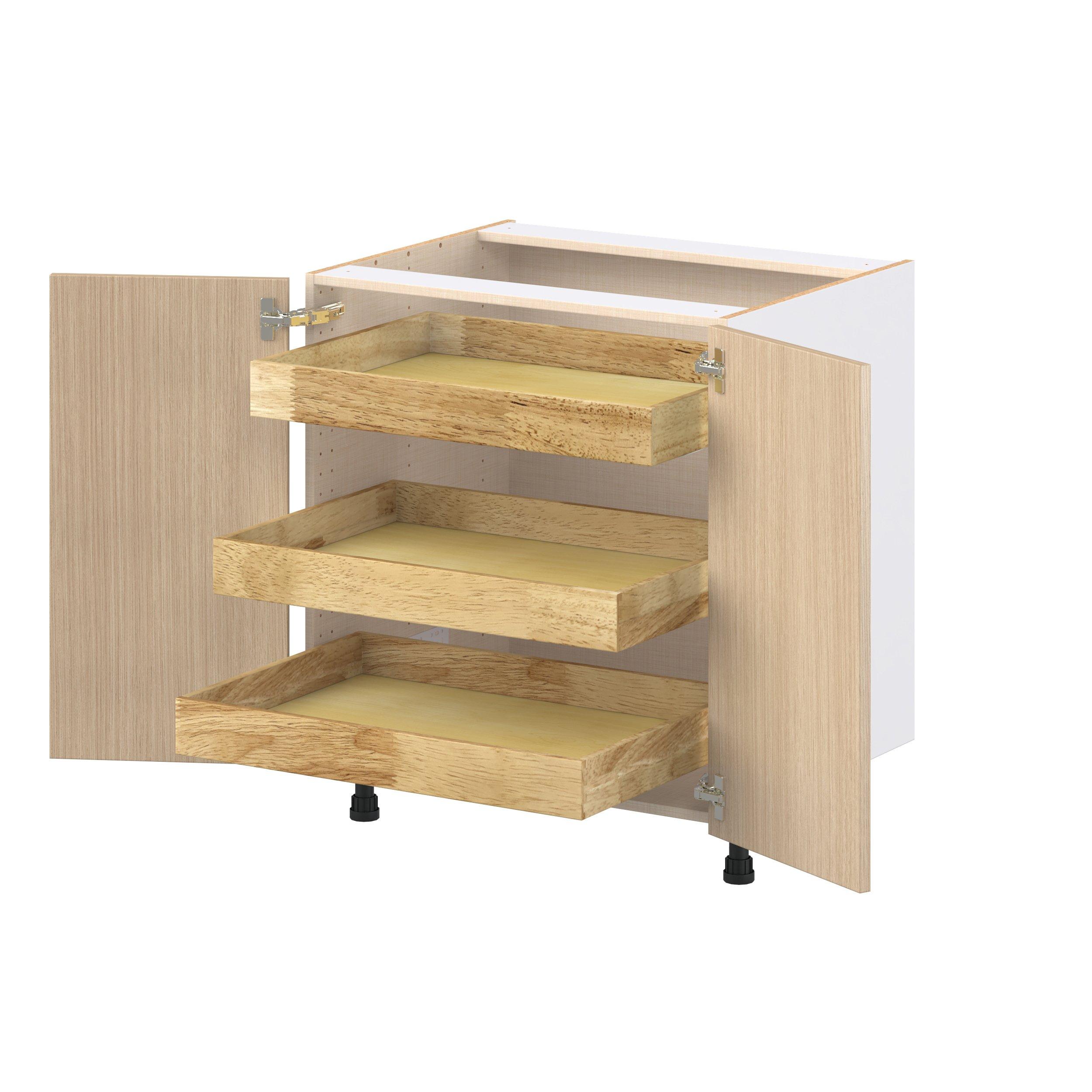 Glenwood 30 in. Mojavi Oak Base Cabinet with Inner Pull-Out Drawer